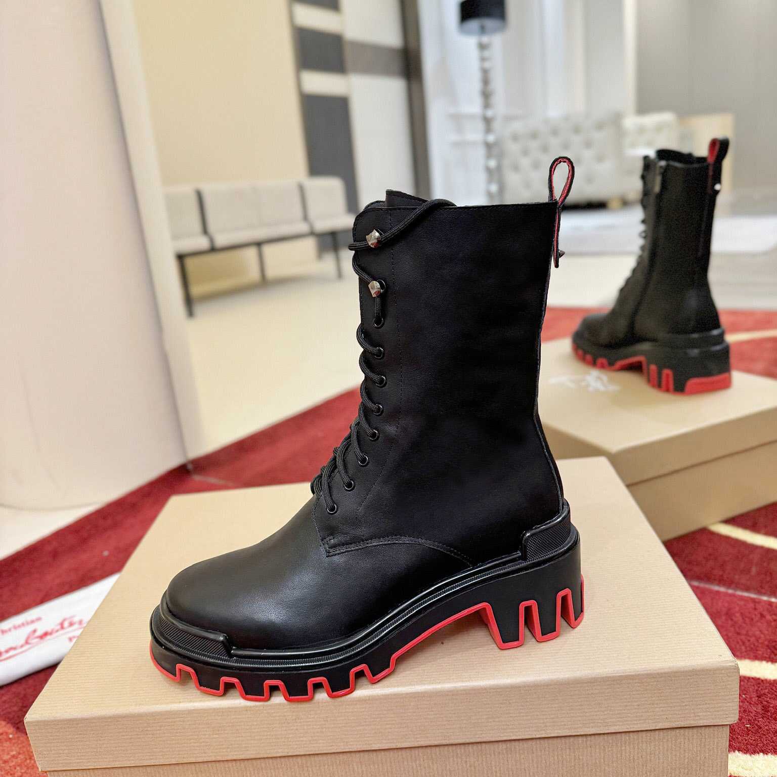 Christian Louboutin Dune Trott Alta Low Boots - EUR FASHION