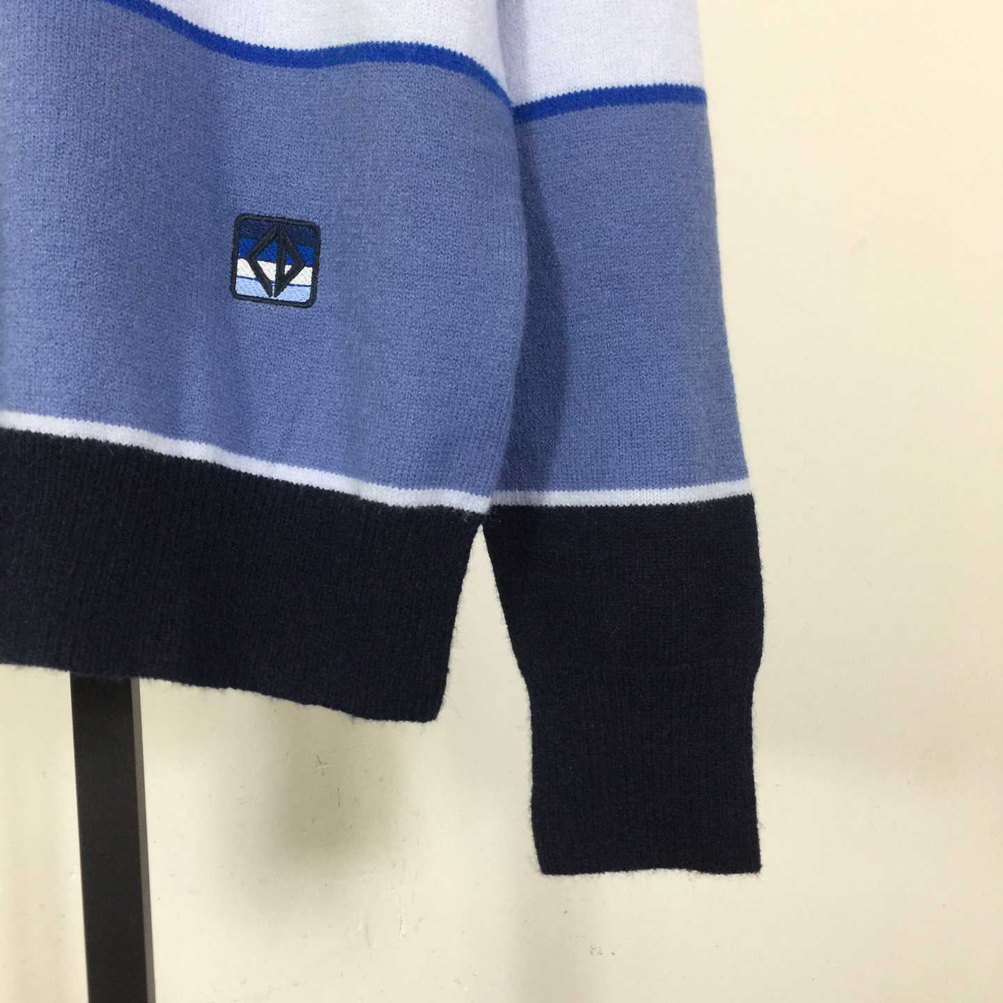 Dior CD Diamond Sweater Blue Cashmere and Cotton Jersey - EUR FASHION