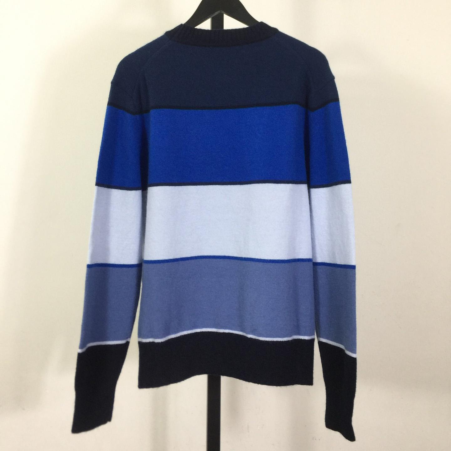 Dior CD Diamond Sweater Blue Cashmere and Cotton Jersey - EUR FASHION