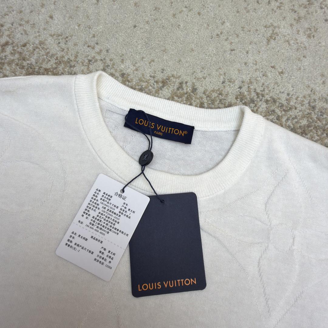 Louis Vuitton Monogram Short-Sleeved Cotton Crewneck   1AIWFR - EUR FASHION