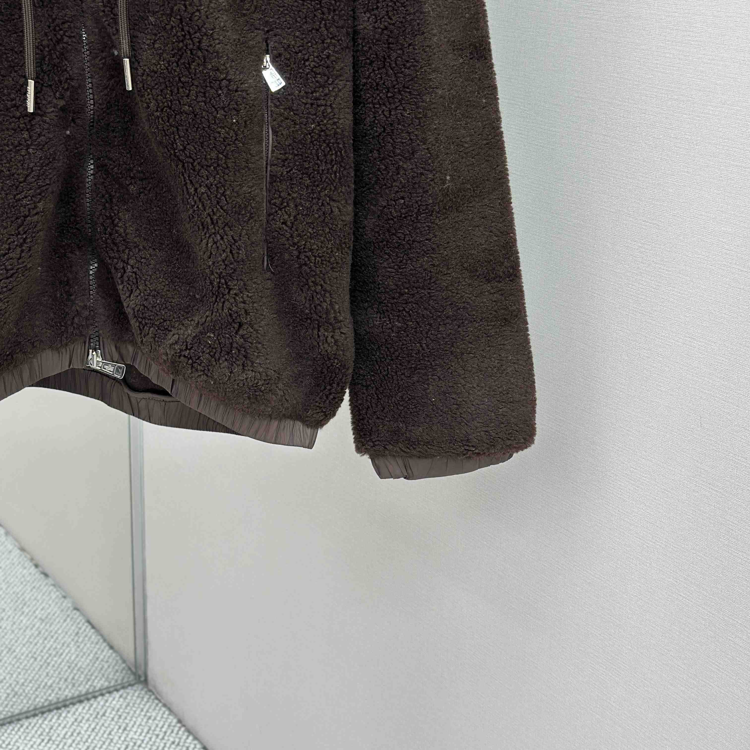 Moncler Geometric Jacquard Wool Blend Hoodie - EUR FASHION