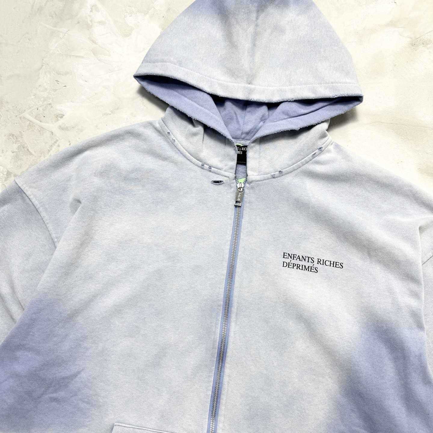Enfants Riches Déprimés Cotton Jersey Zip-Up Hoodie - EUR FASHION