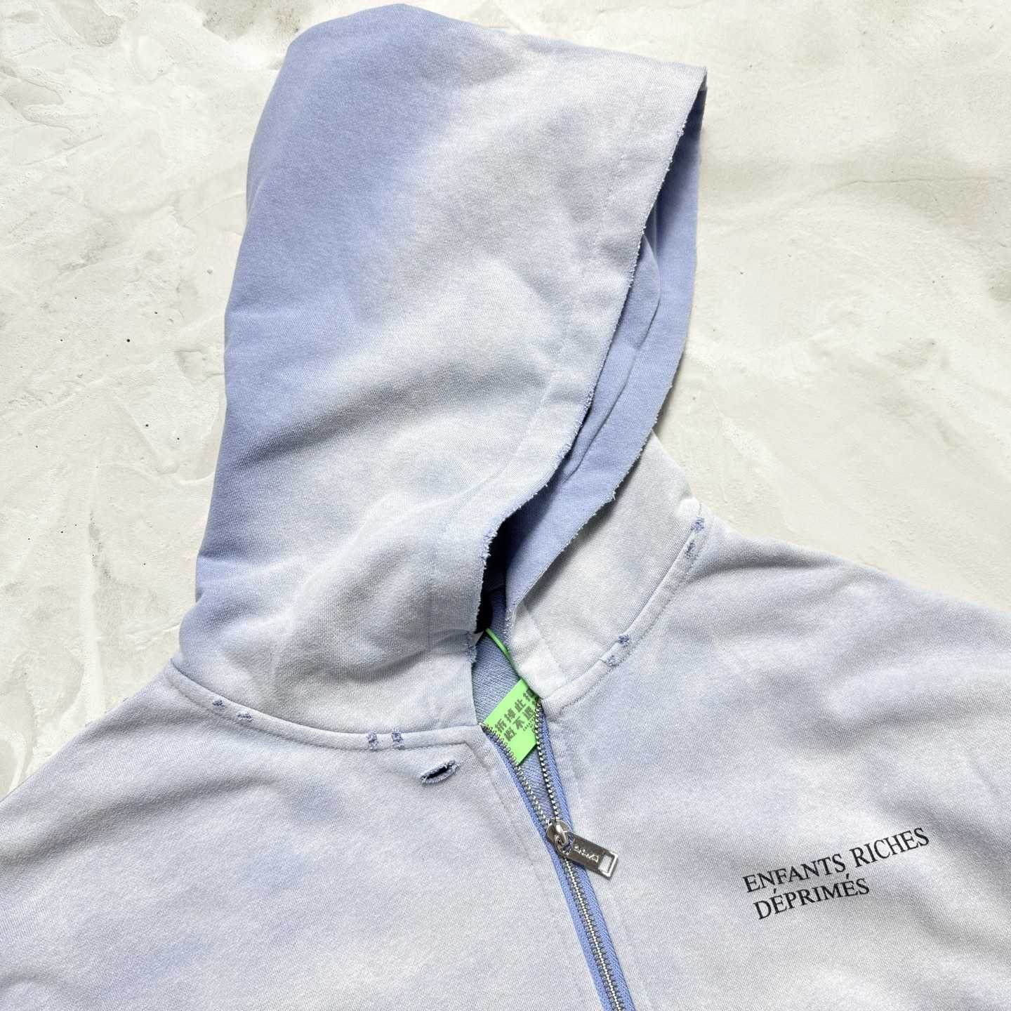 Enfants Riches Déprimés Cotton Jersey Zip-Up Hoodie - EUR FASHION
