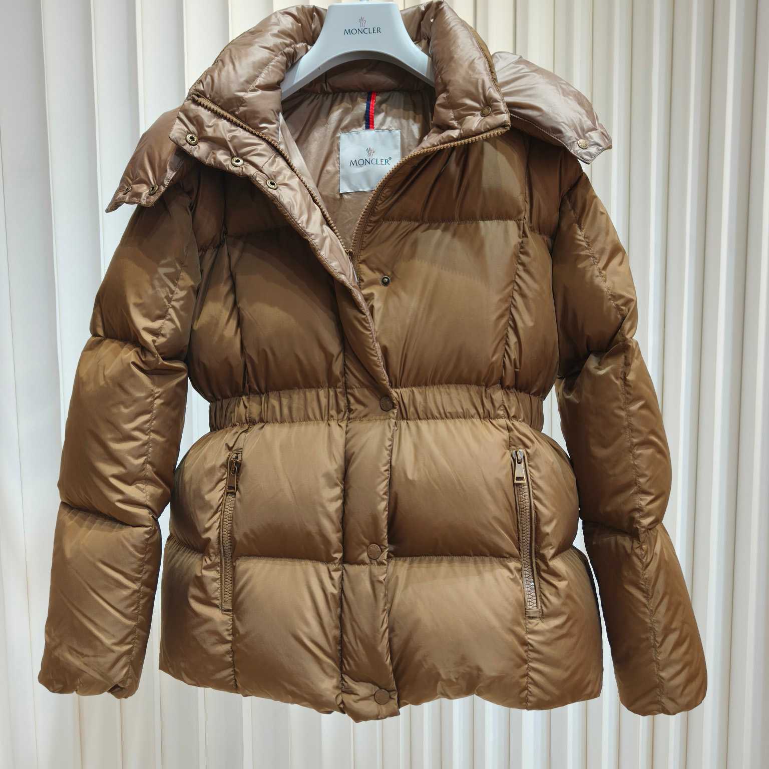 Moncler Agneux Square-Quilted Hooded Short Down Jacket - EUR FASHION