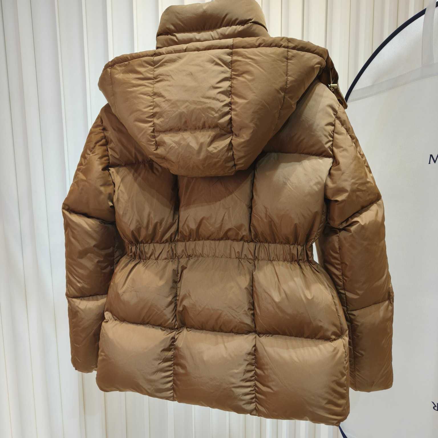 Moncler Agneux Square-Quilted Hooded Short Down Jacket - EUR FASHION