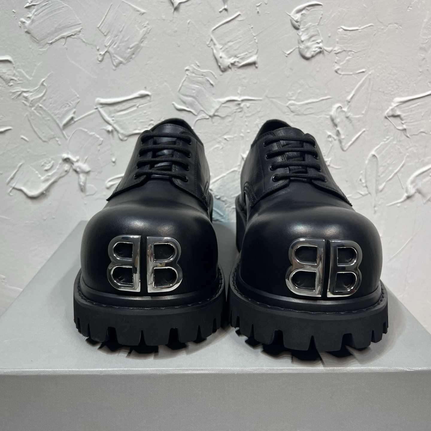 Balenciaga Stomper Derby In Black - EUR FASHION
