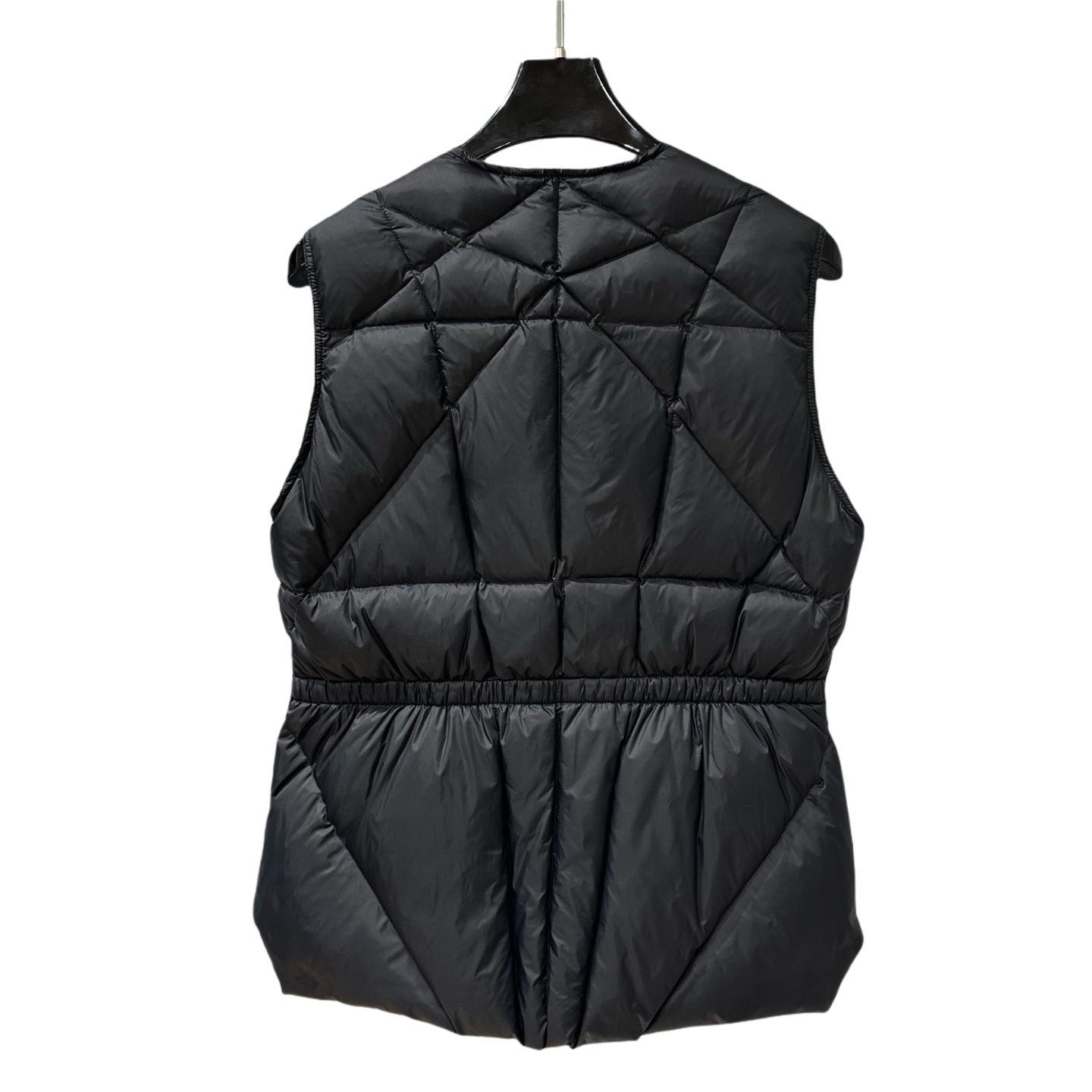 Rick Owens Quilted Down Puffer Vest - EUR FASHION