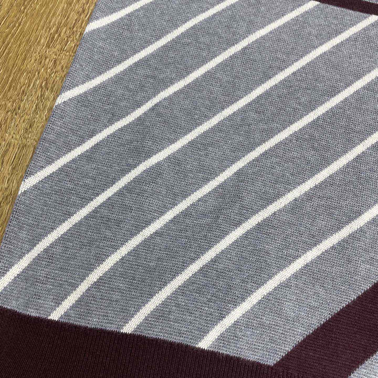 Casablanca Merino Diagonal Tennis Polo   Z6025 - EUR FASHION