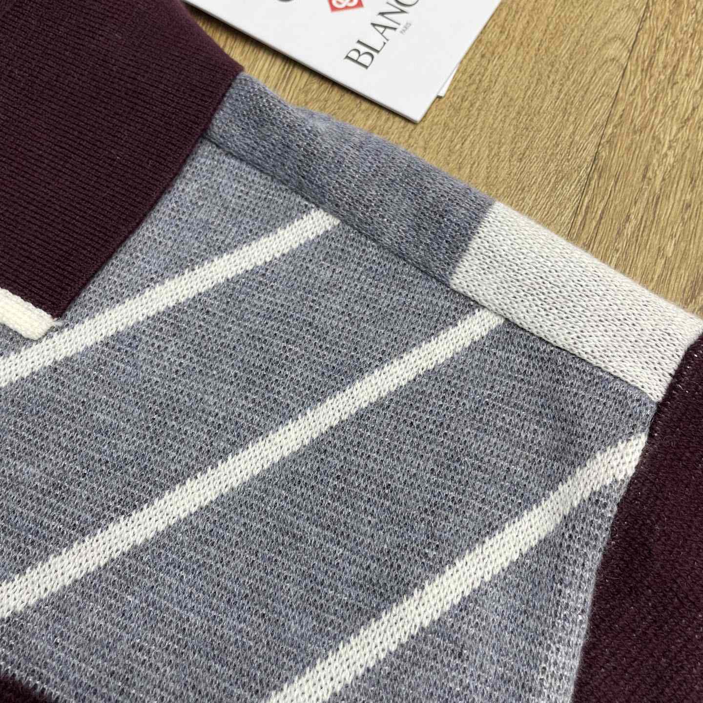 Casablanca Merino Diagonal Tennis Polo   Z6025 - EUR FASHION