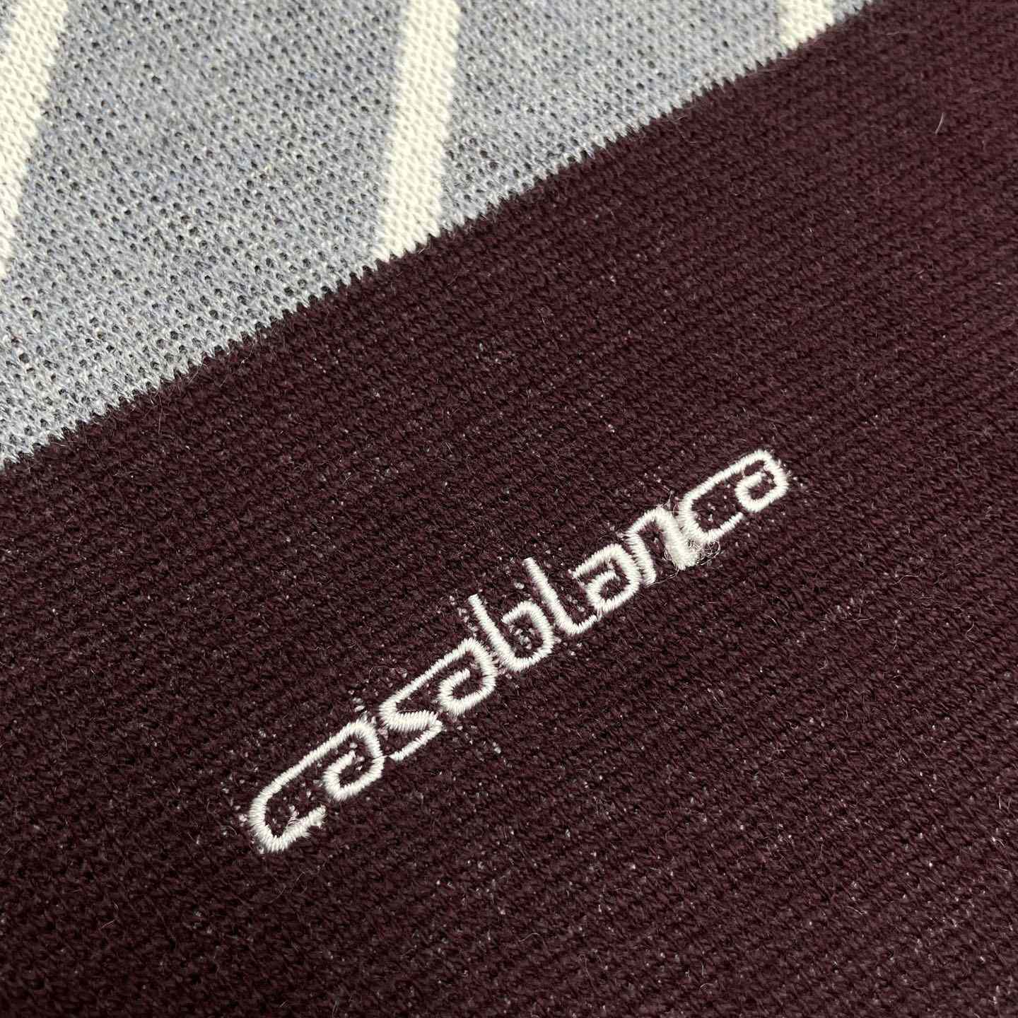 Casablanca Merino Diagonal Tennis Polo   Z6025 - EUR FASHION