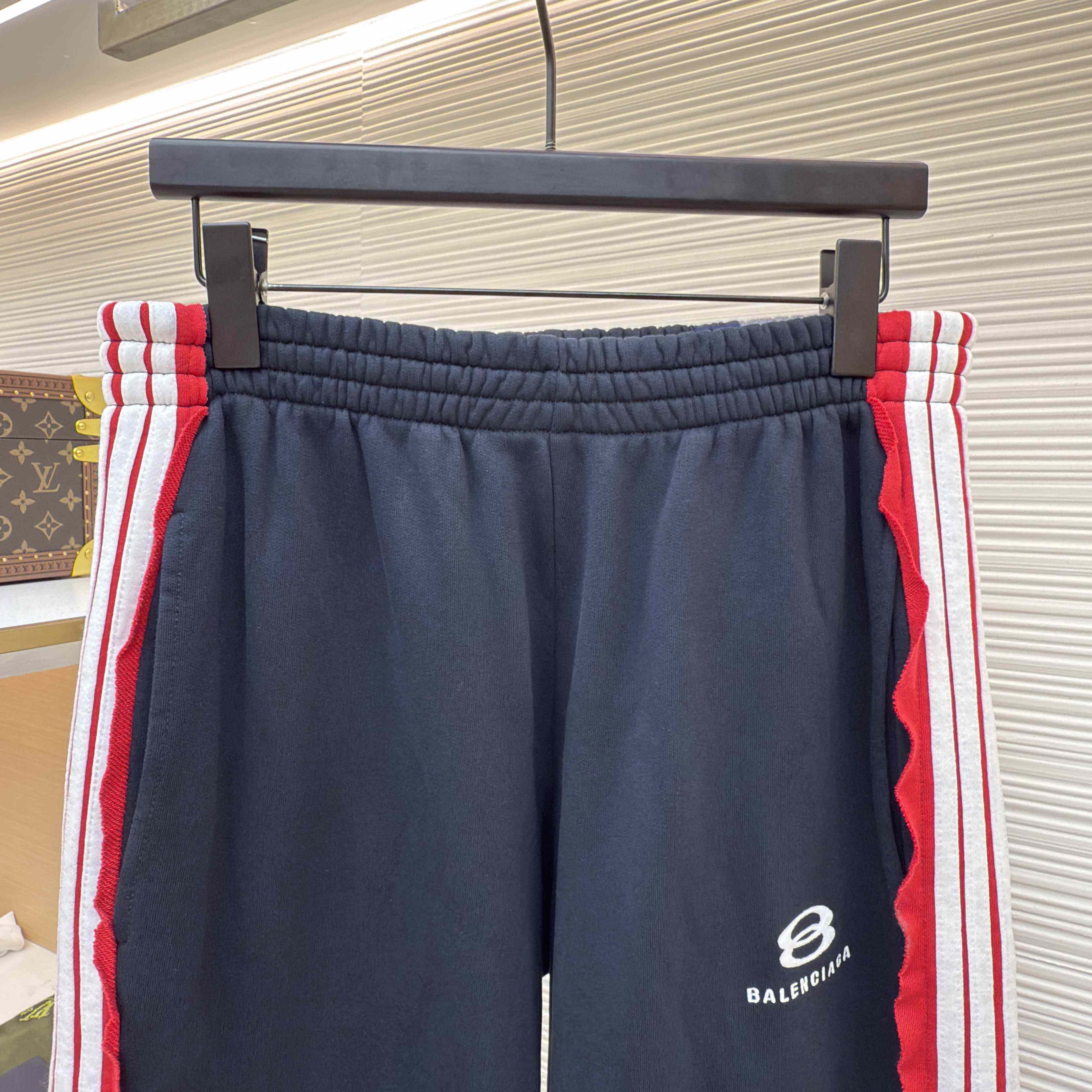 Balenciaga Cut-Up Oversized Sweatpants In Faded Black And White Dry Fleece - EUR FASHION