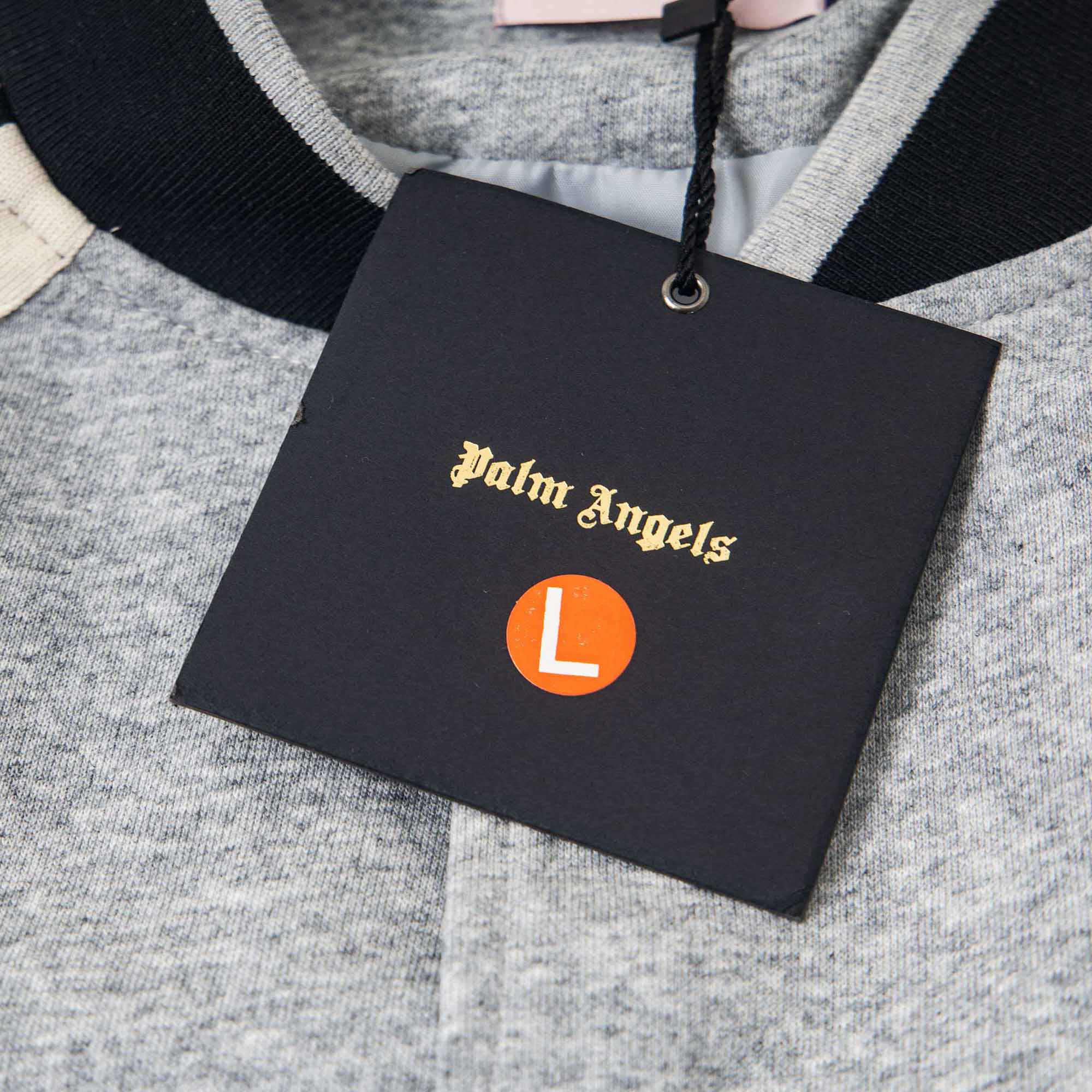 Palm Angels Curved Logo Track Varsity Jacket - EUR FASHION