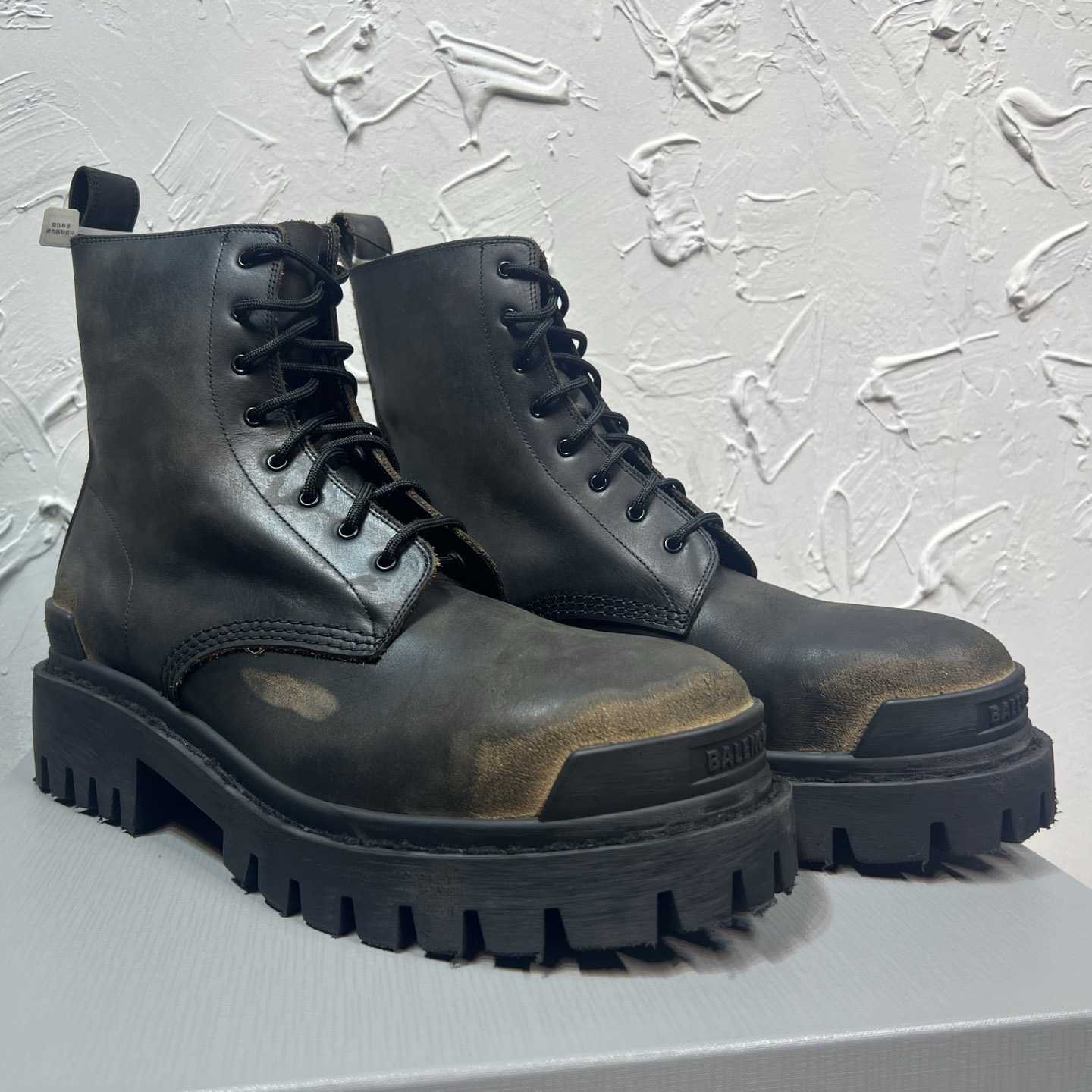 Balenciaga Strike Boot 'Worn-Out - Black Brown' - EUR FASHION