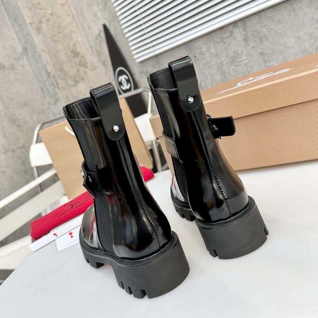 Christian Louboutin CL Chelsea Booty Lug Boots - EUR FASHION