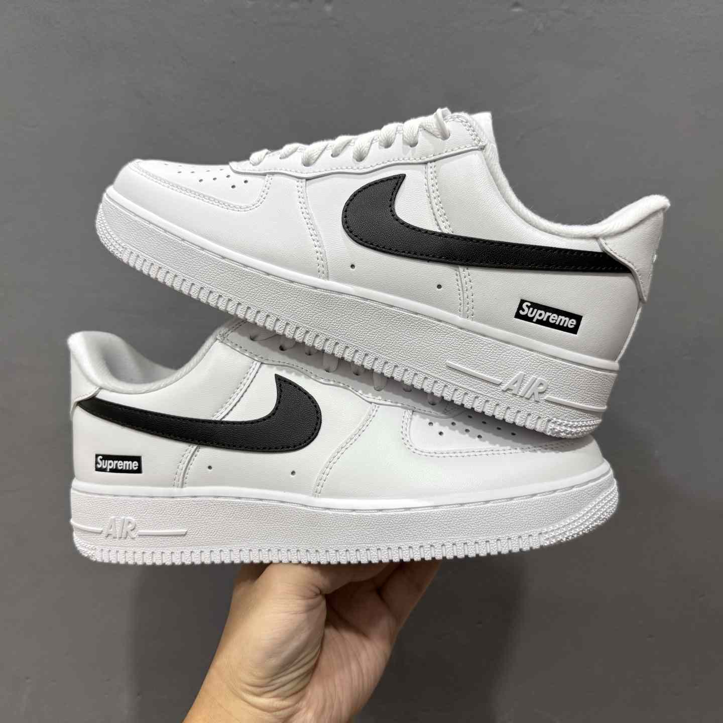 Supreme x Nike Air Force 1 Low “Box Logo - White Black” G Edition CU9225-102 - EUR FASHION