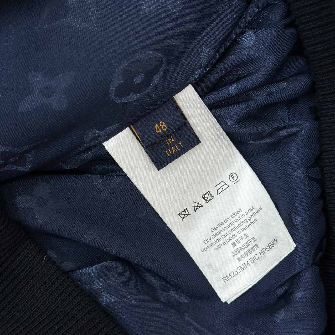 Louis Vuitton Leather Patch Fleece Blouson   1AGLXL - EUR FASHION