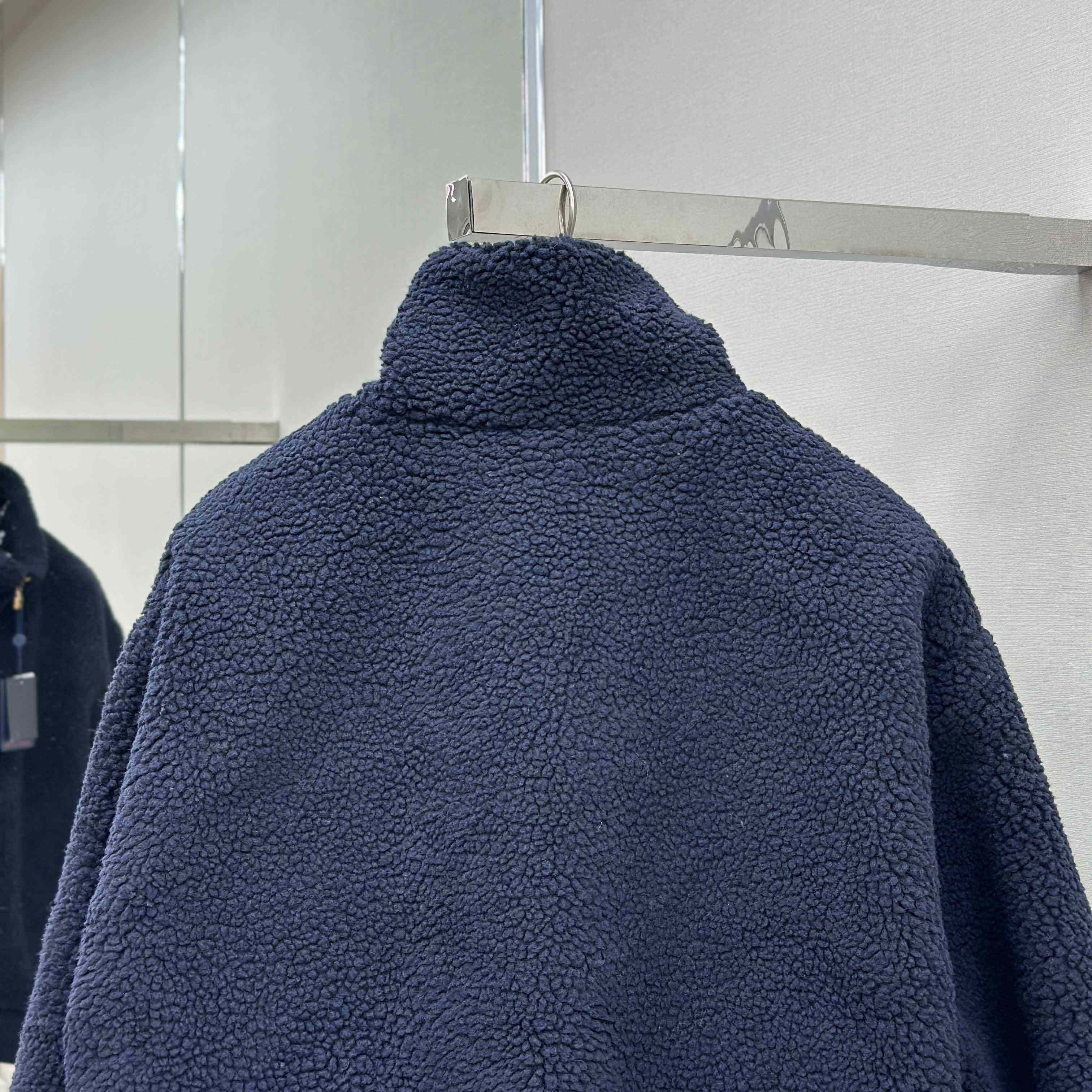 Louis Vuitton Leather Patch Fleece Blouson   1AGLXL - EUR FASHION