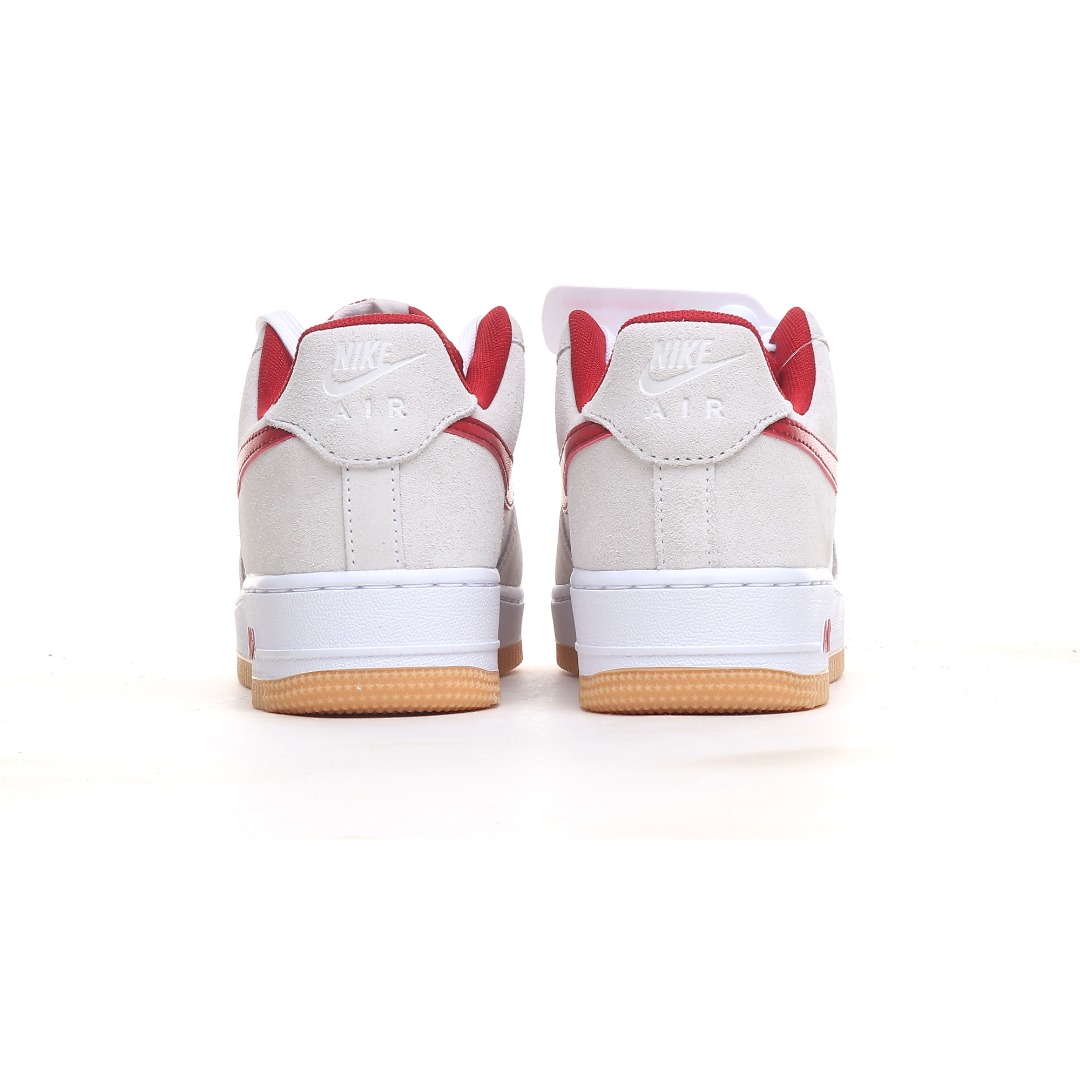 Nike Air Force 1 ’07 Low “White Grey Red Swoosh” IB6388-101 - EUR FASHION