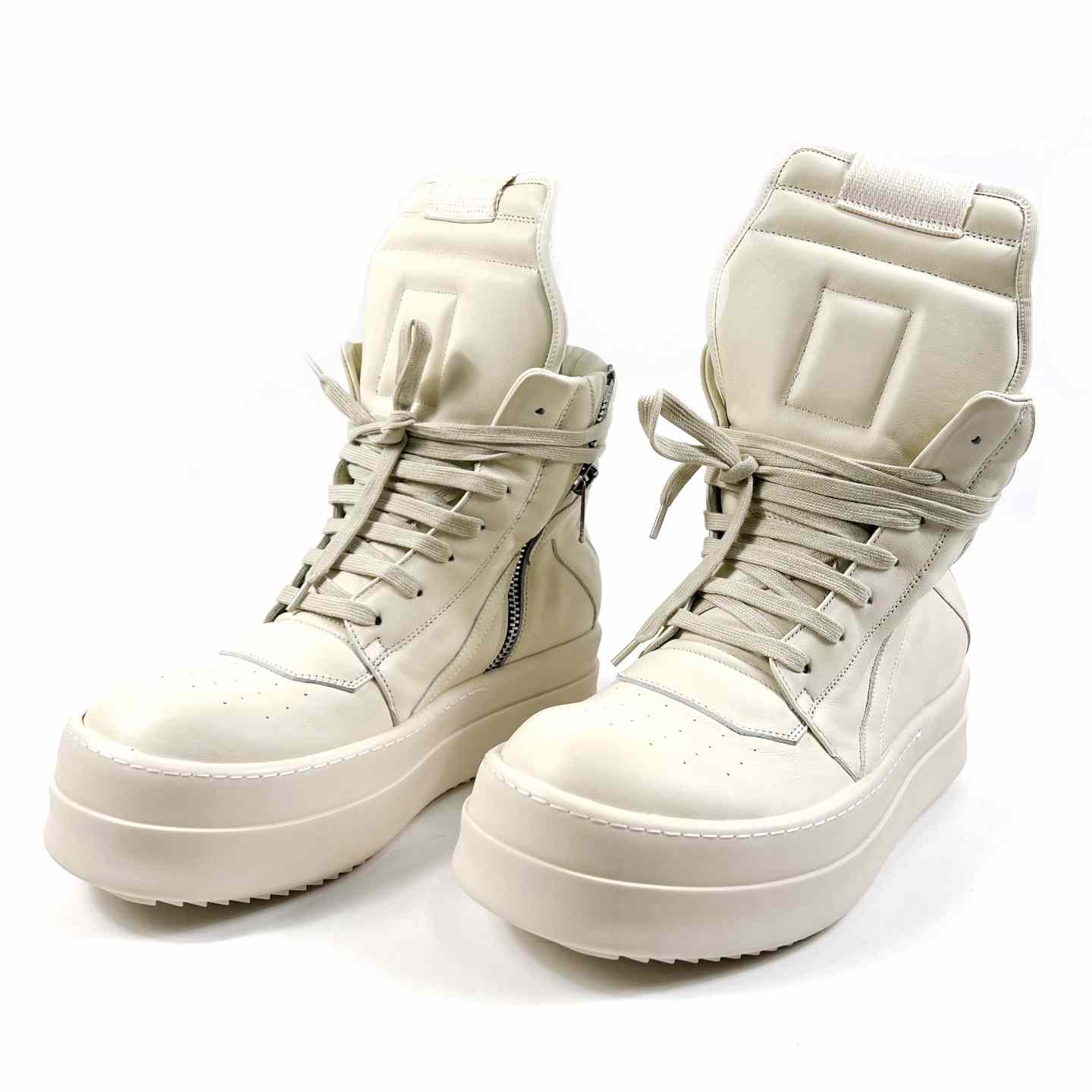 Rick Owens Geobasket High-Top Sneakers - EUR FASHION