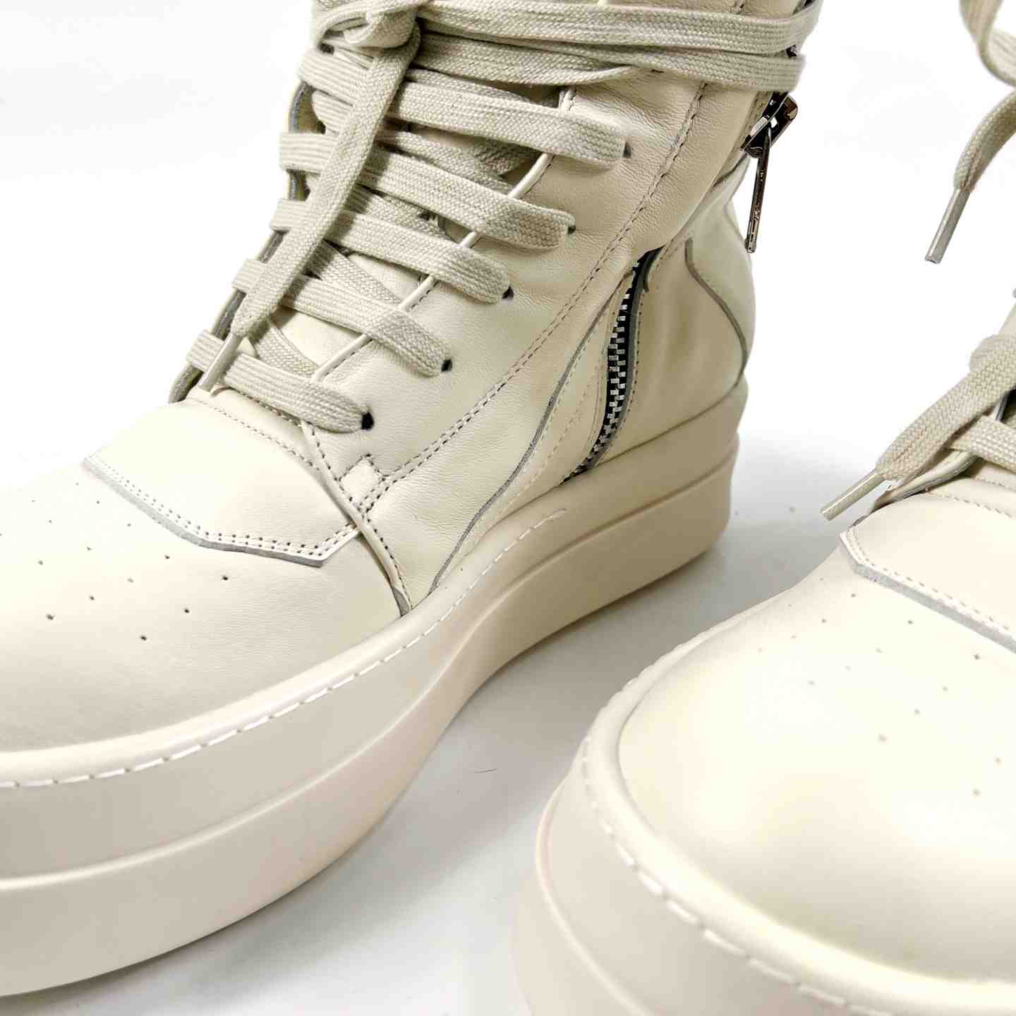 Rick Owens Geobasket High-Top Sneakers - EUR FASHION