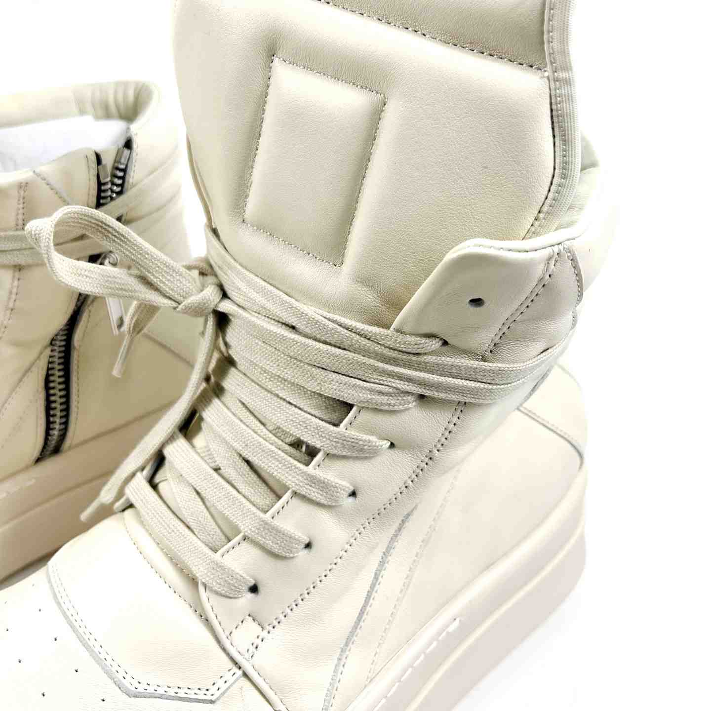Rick Owens Geobasket High-Top Sneakers - EUR FASHION