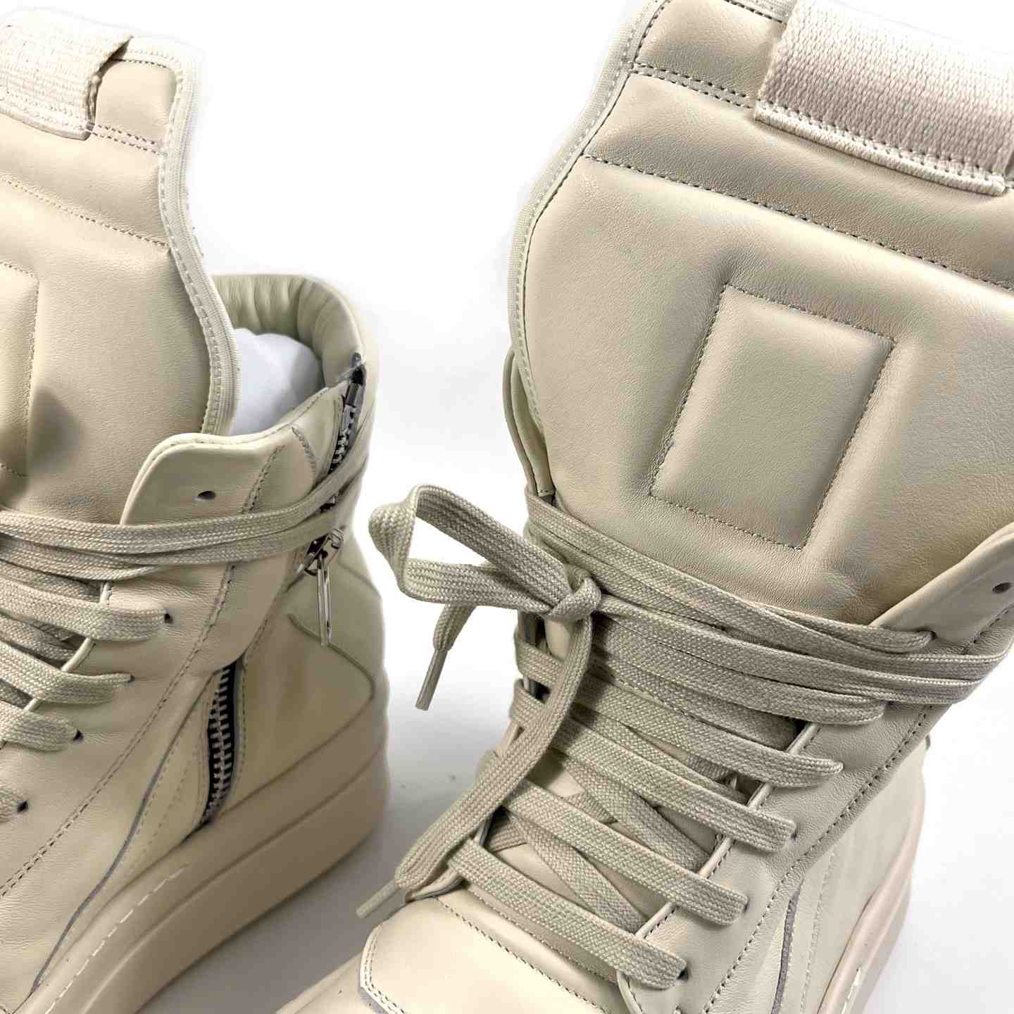 Rick Owens Geobasket High-Top Sneakers - EUR FASHION