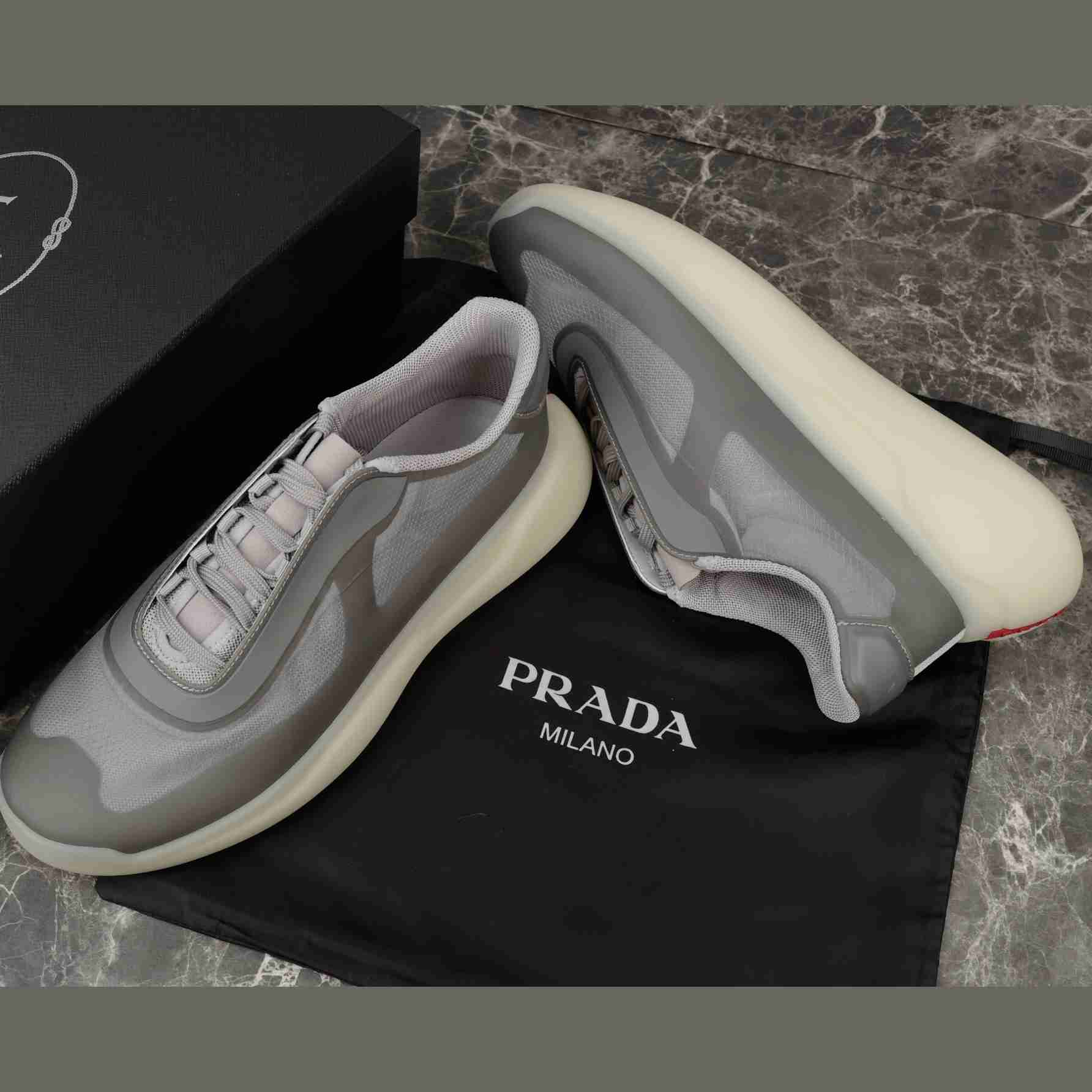 Prada America's Cup Re-Nylon And Bike Fabric Sneakers - EUR FASHION