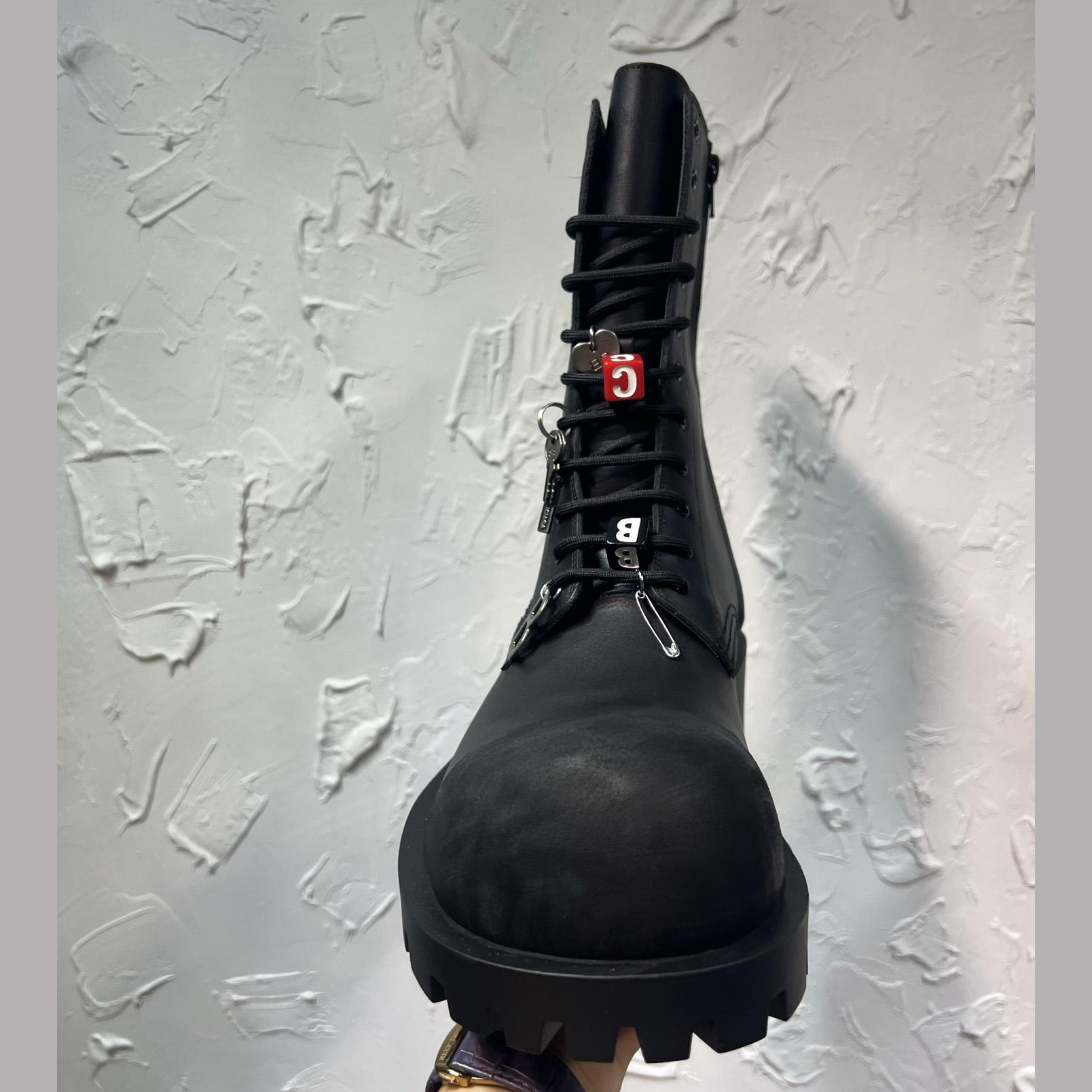 Balenciaga Hummer Lace-Up Bootie In Black - EUR FASHION