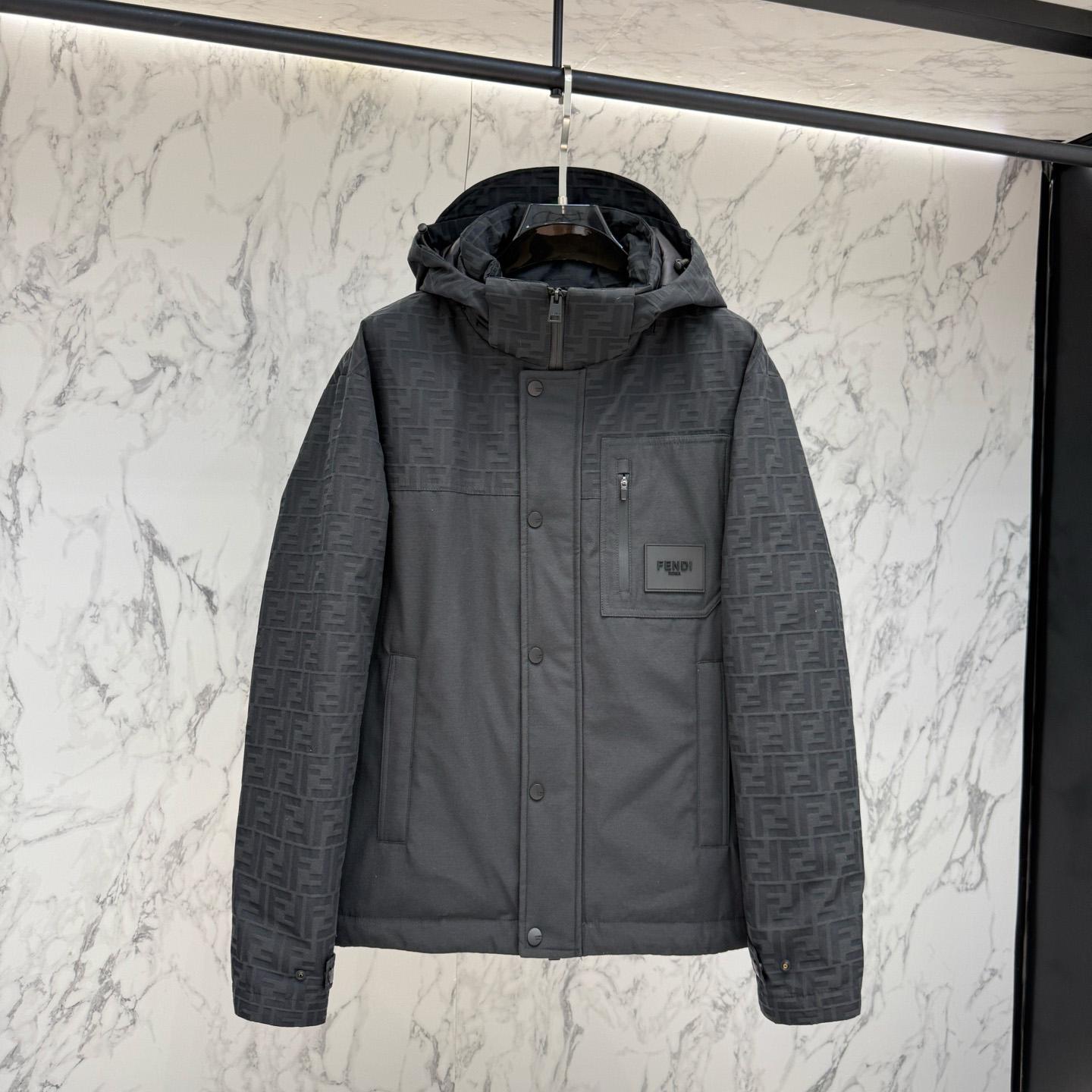 Fendi 'FF Denim Tech' Padded Jacket - EUR FASHION