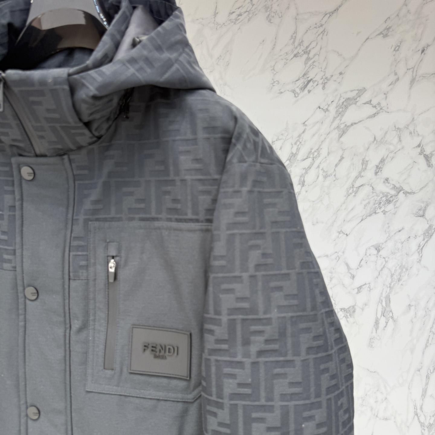 Fendi 'FF Denim Tech' Padded Jacket - EUR FASHION