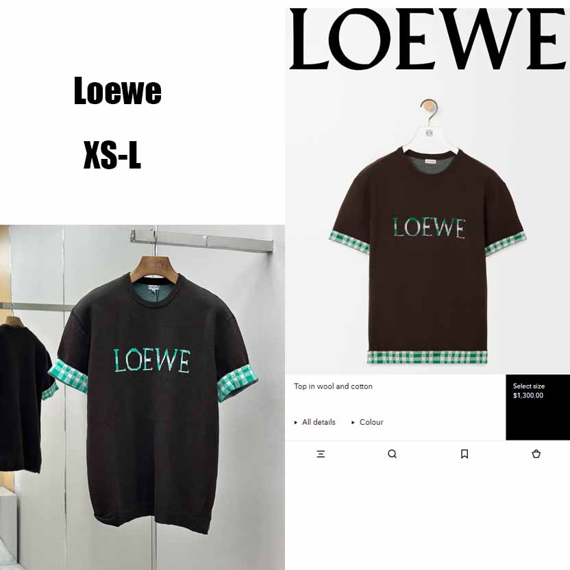 Loewe Top In Wool And Cotton - EUR FASHION
