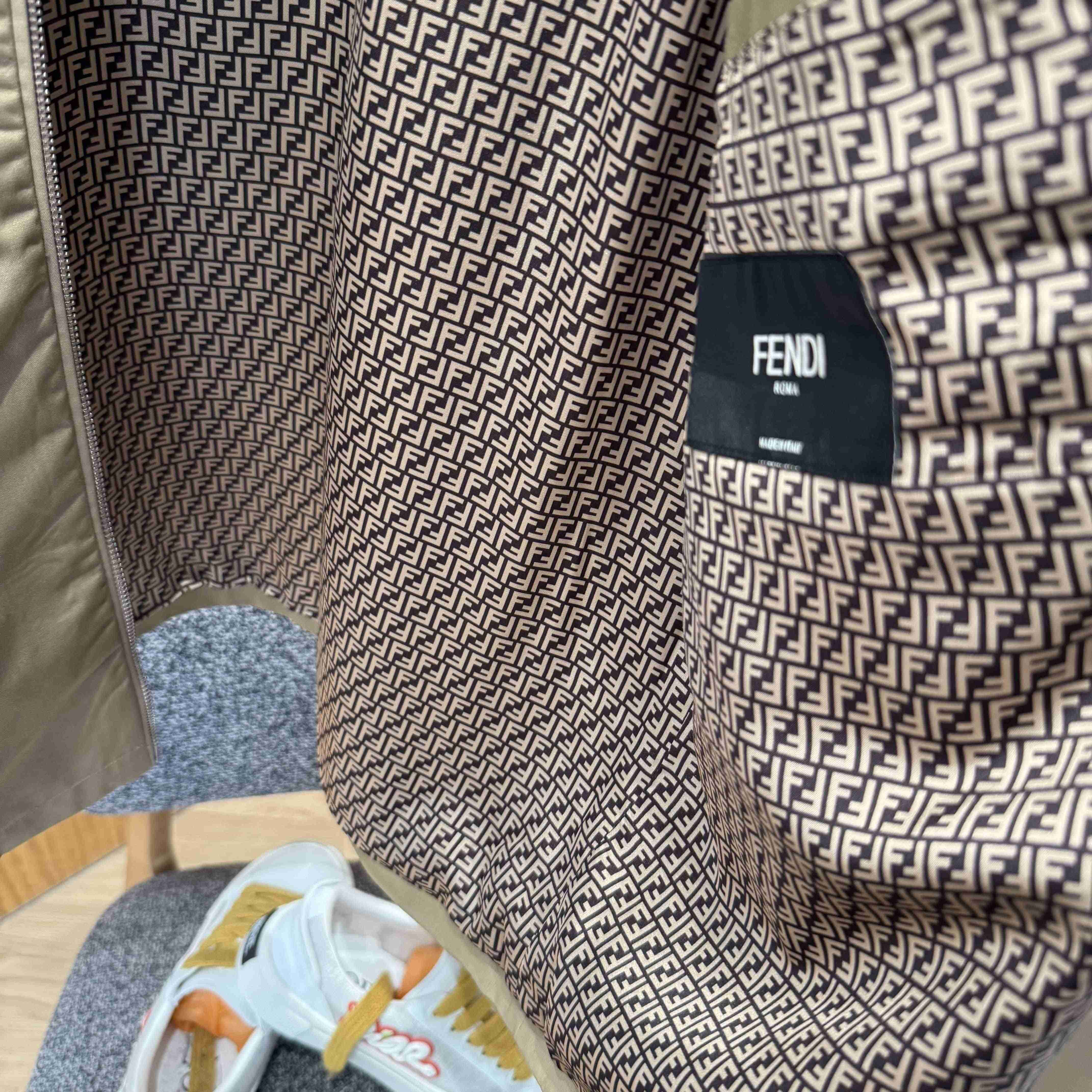 Fendi Beige Gabardine Blouson - EUR FASHION