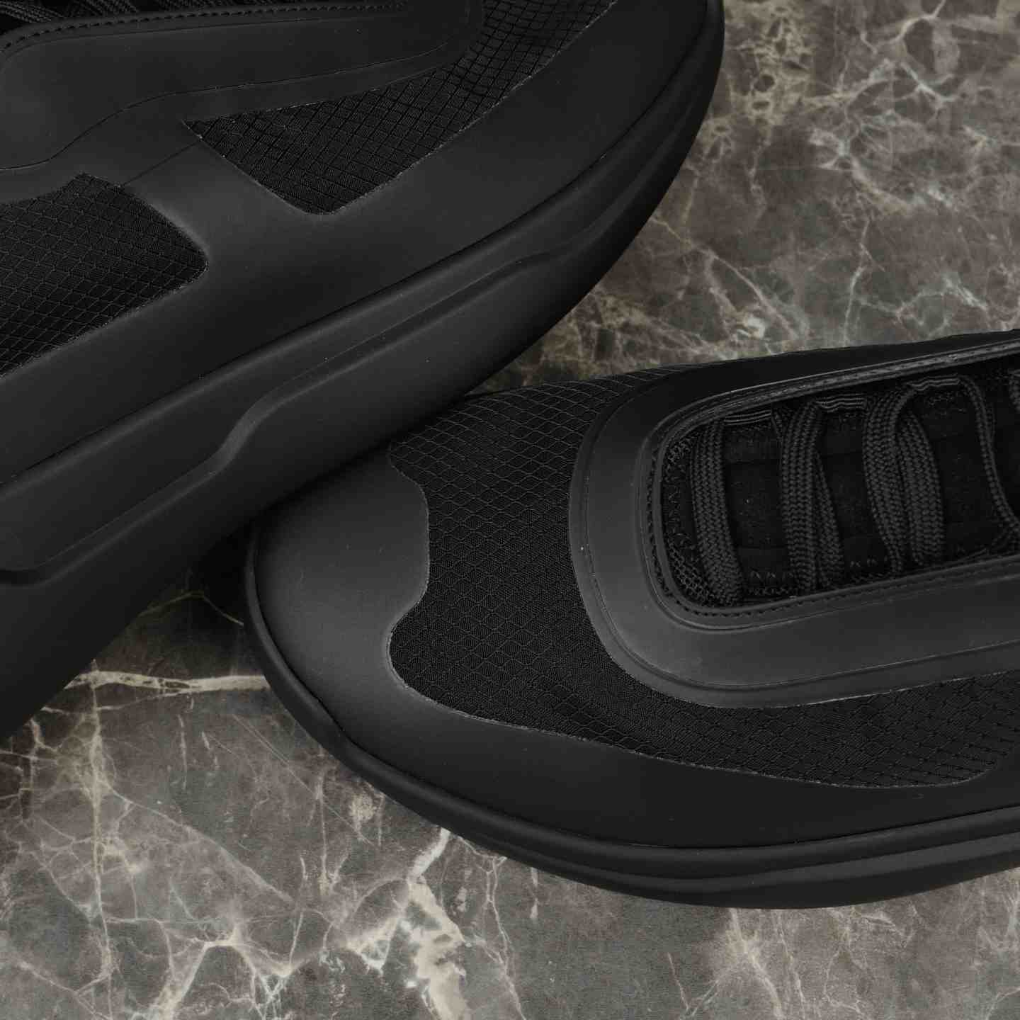 Prada America's Cup Re-Nylon And Bike Fabric Sneakers - EUR FASHION