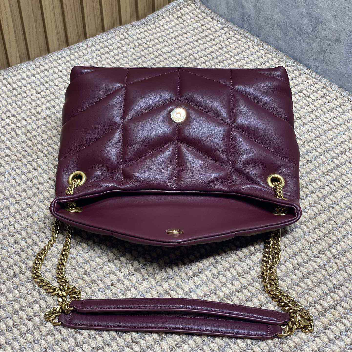 Saint Laurent Puffer Medium In Shiny Leather - EUR FASHION