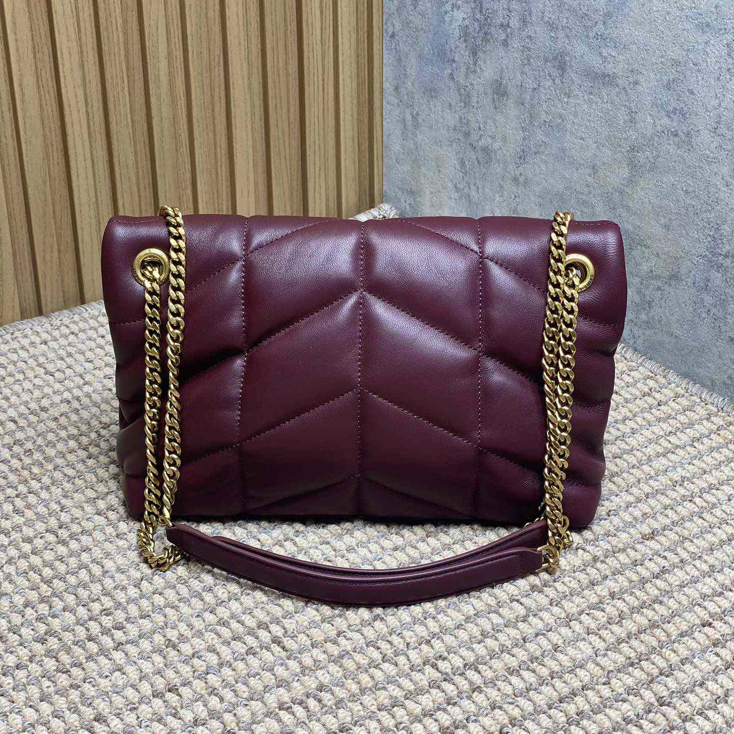 Saint Laurent Puffer Medium In Shiny Leather - EUR FASHION