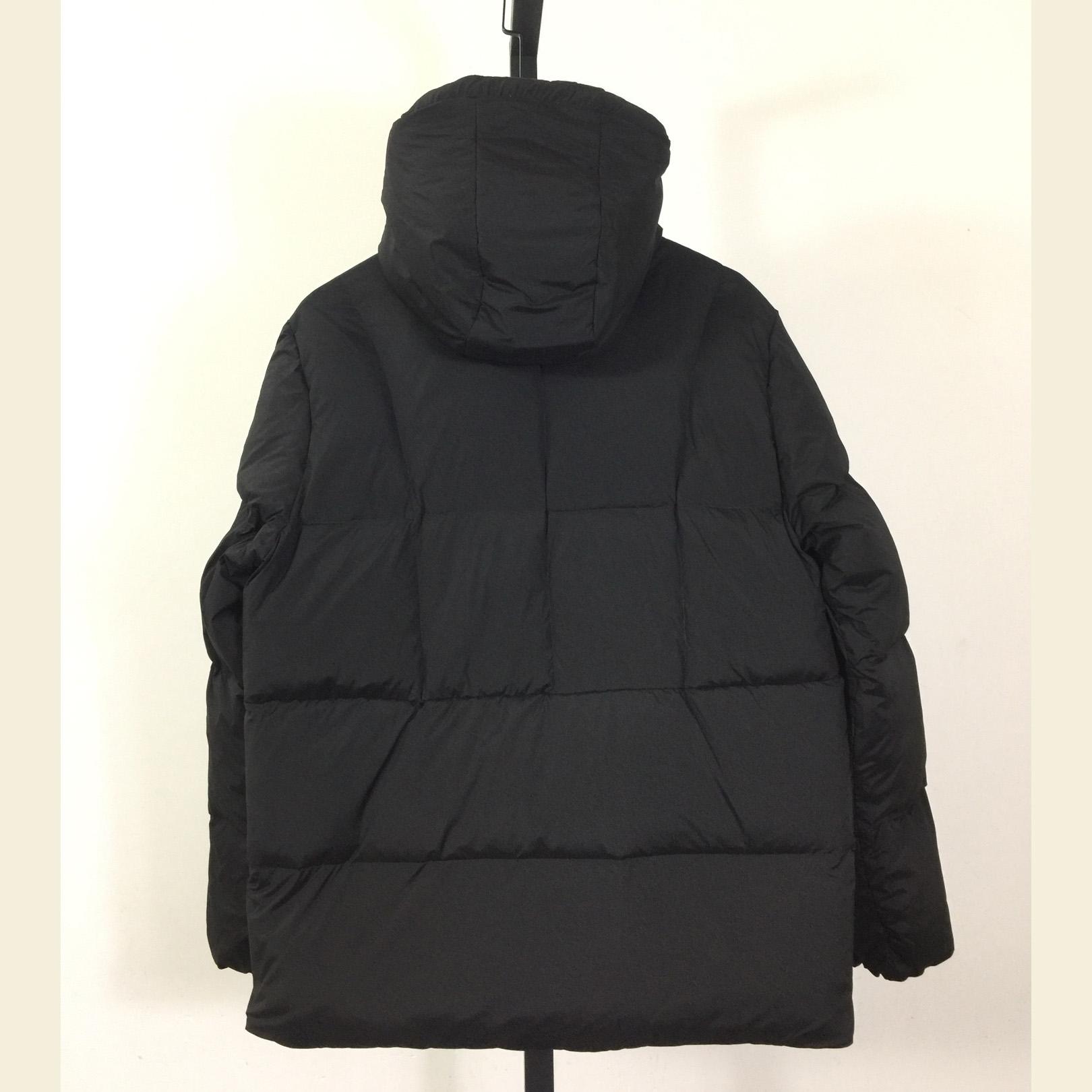 Moncler Fusain Hooded Short Down Jacket - EUR FASHION