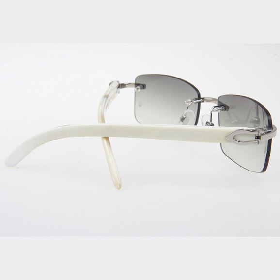 Cartier CT_3524012 White Buffalo Sunglasses In Silver Grey - EUR FASHION