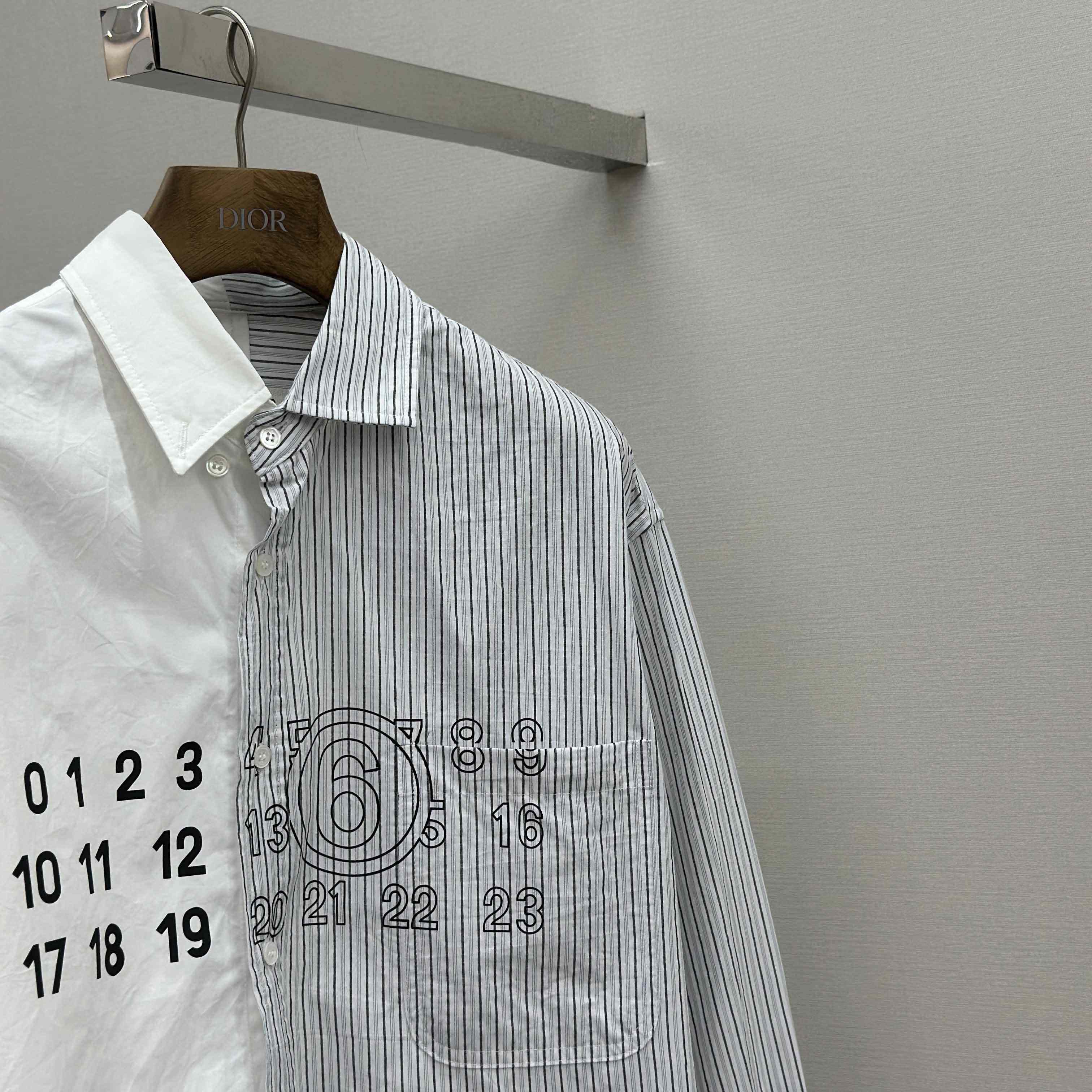 Maison Margiela Striped Panelled Shirt - EUR FASHION