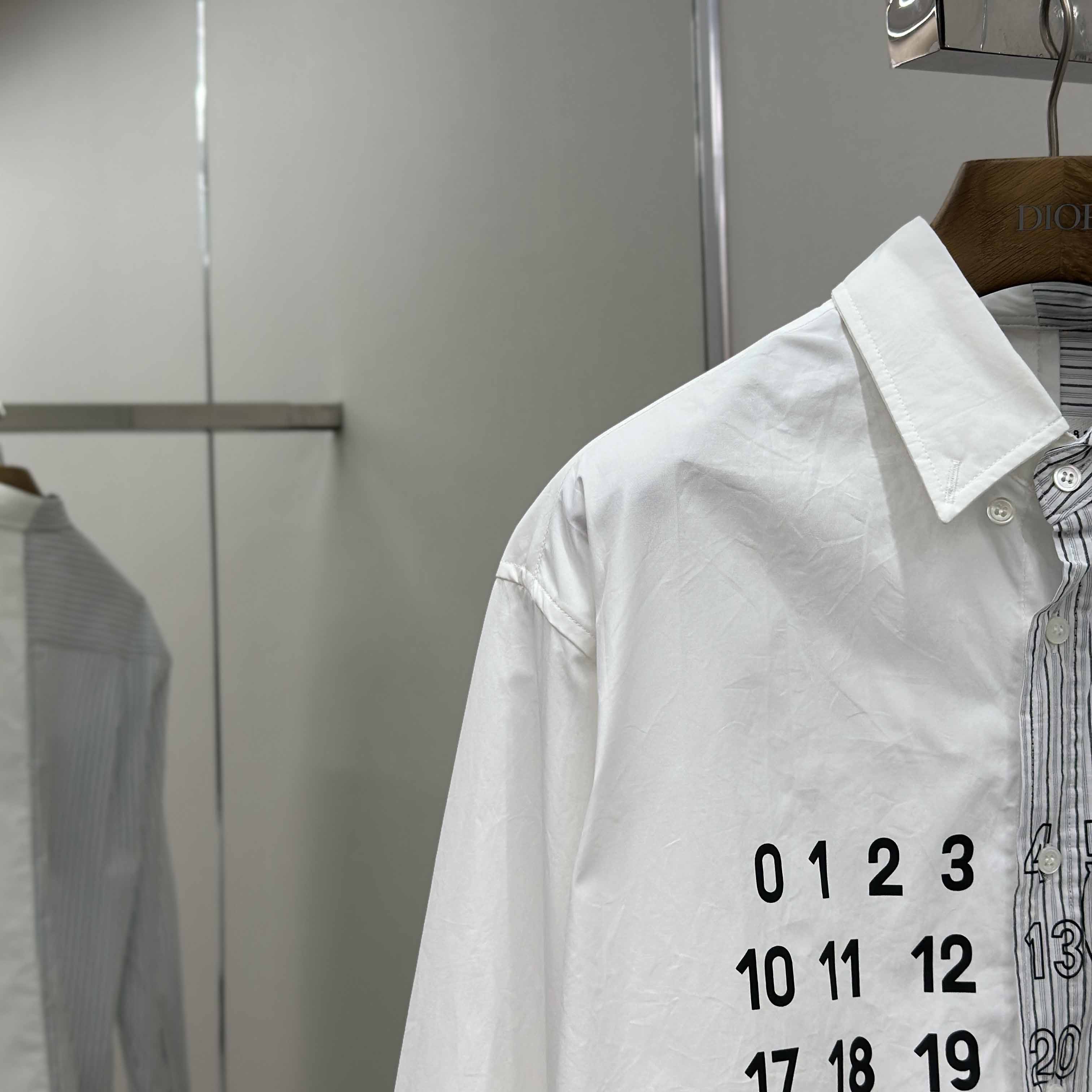 Maison Margiela Striped Panelled Shirt - EUR FASHION