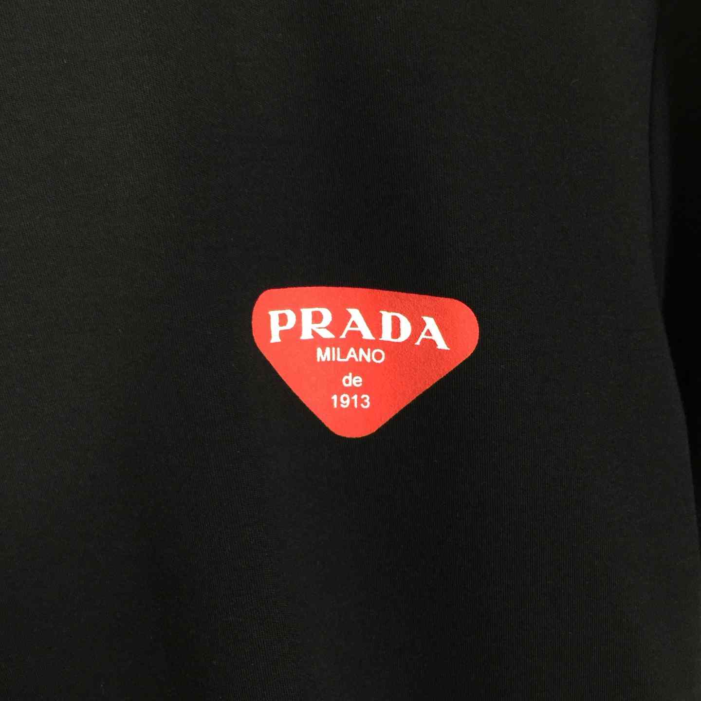 Prada Logo Cotton Tee - EUR FASHION
