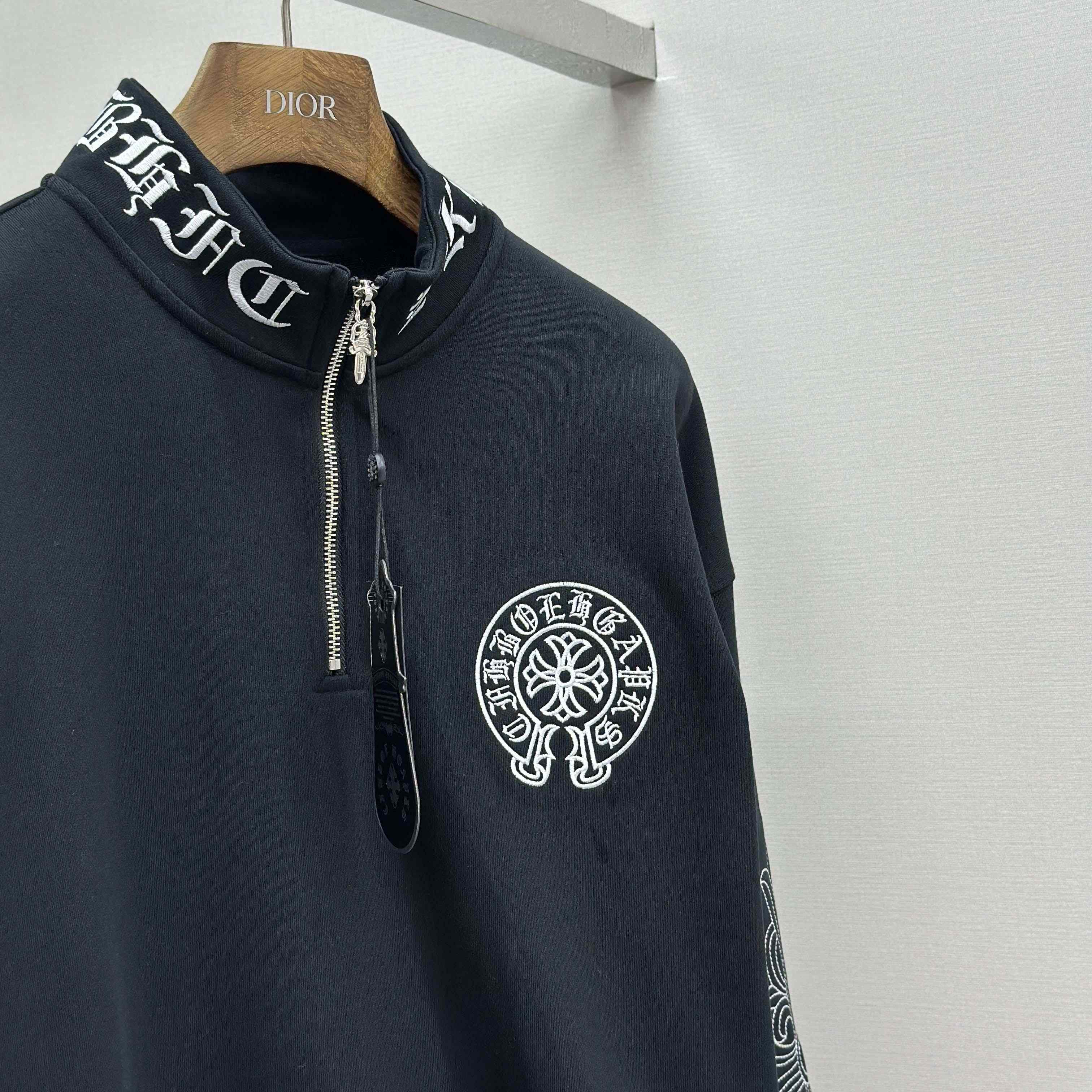 Chrome Hearts Half-zip Sweatshirt - EUR FASHION