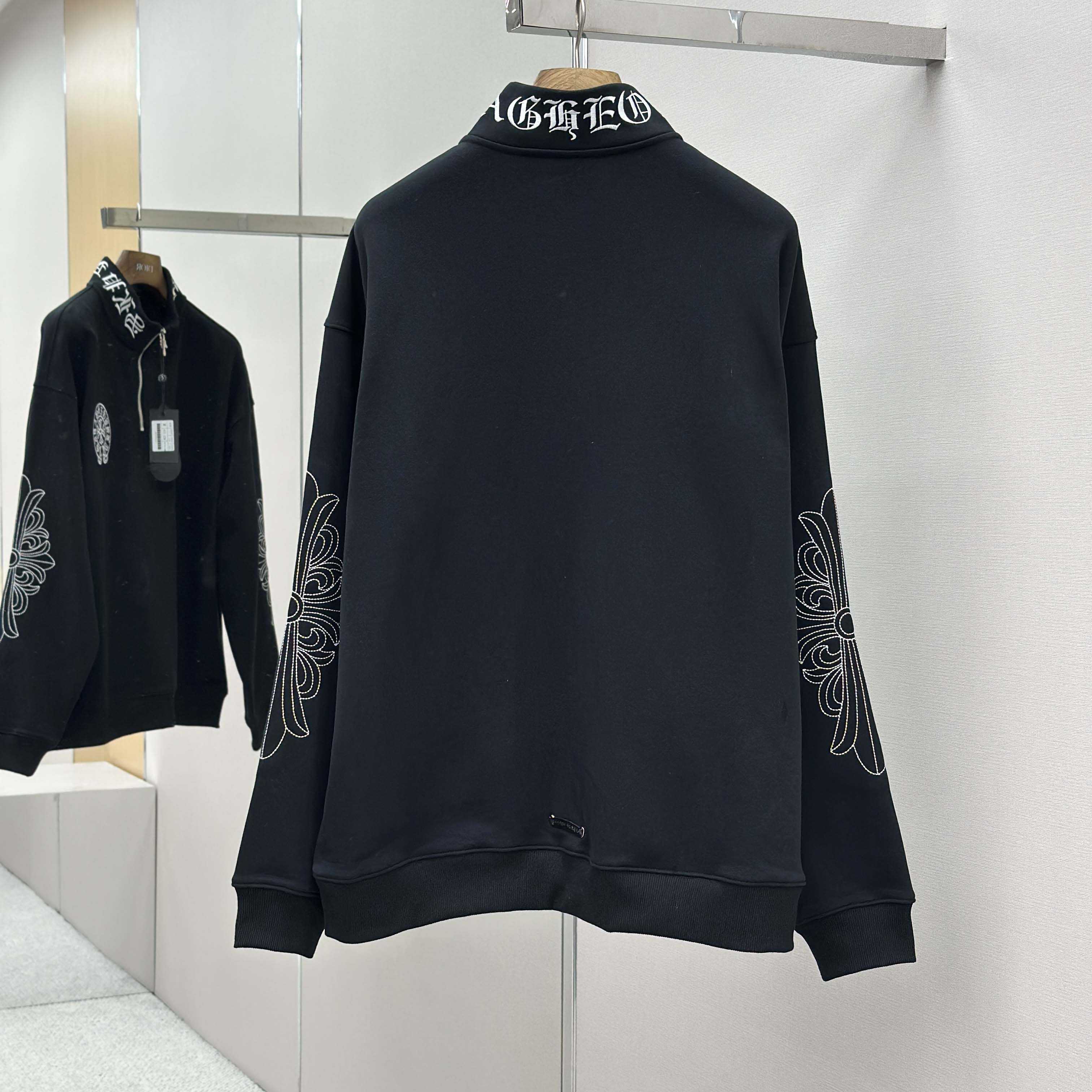 Chrome Hearts Half-zip Sweatshirt - EUR FASHION