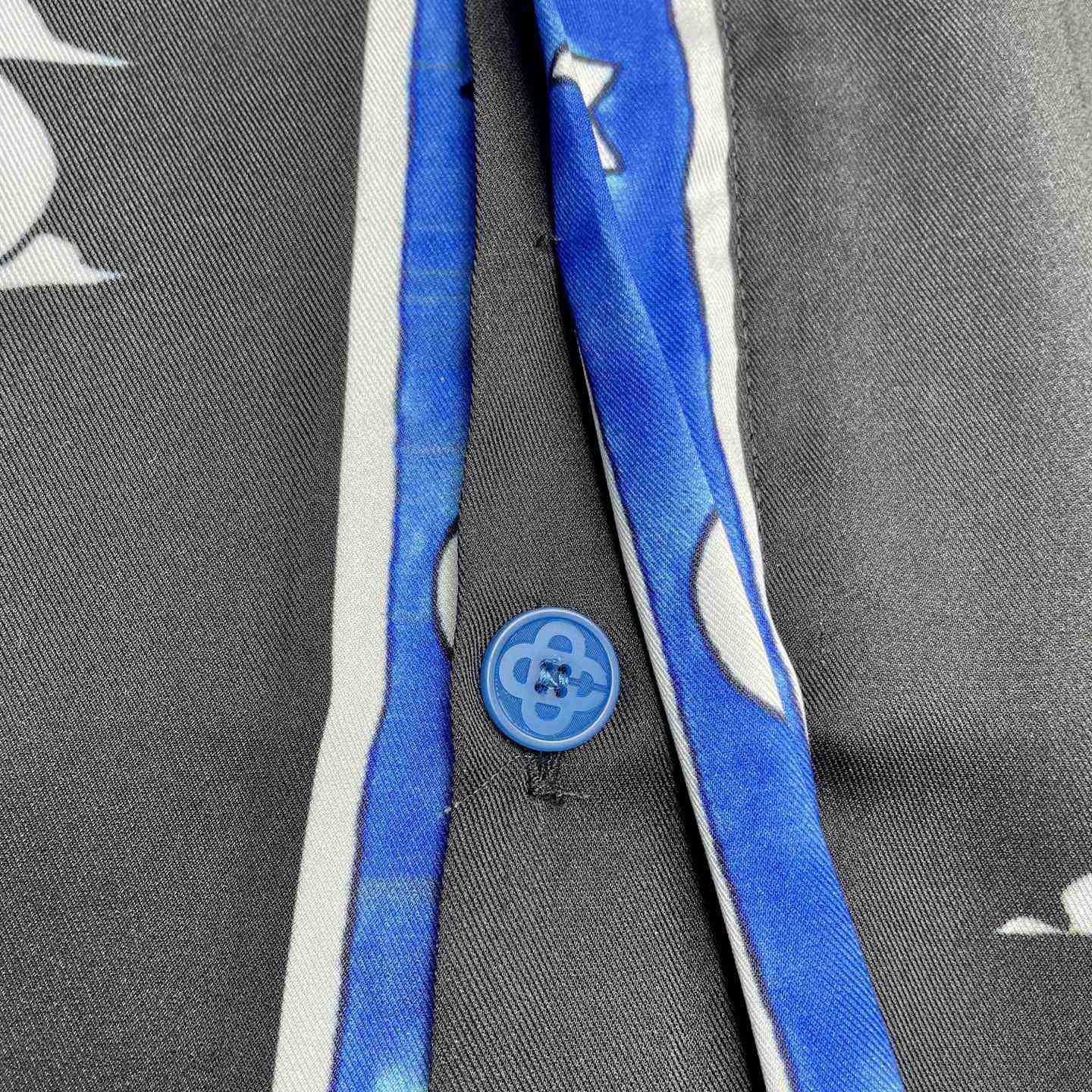 Casablanca The Four Elements Long Sleeve Silk Shirt   CA3546 - EUR FASHION