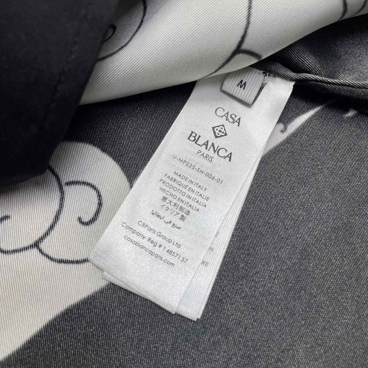 Casablanca The Four Elements Long Sleeve Silk Shirt   CA3546 - EUR FASHION