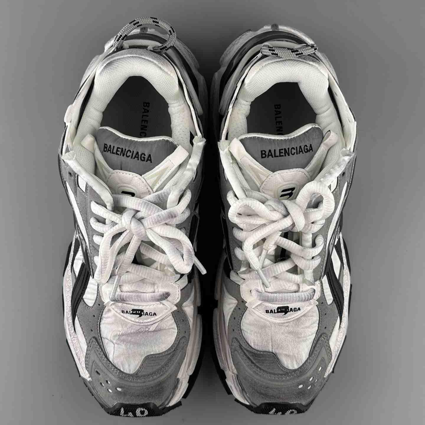 Balenciaga Runner Sneaker In Grey, White And Black - EUR FASHION