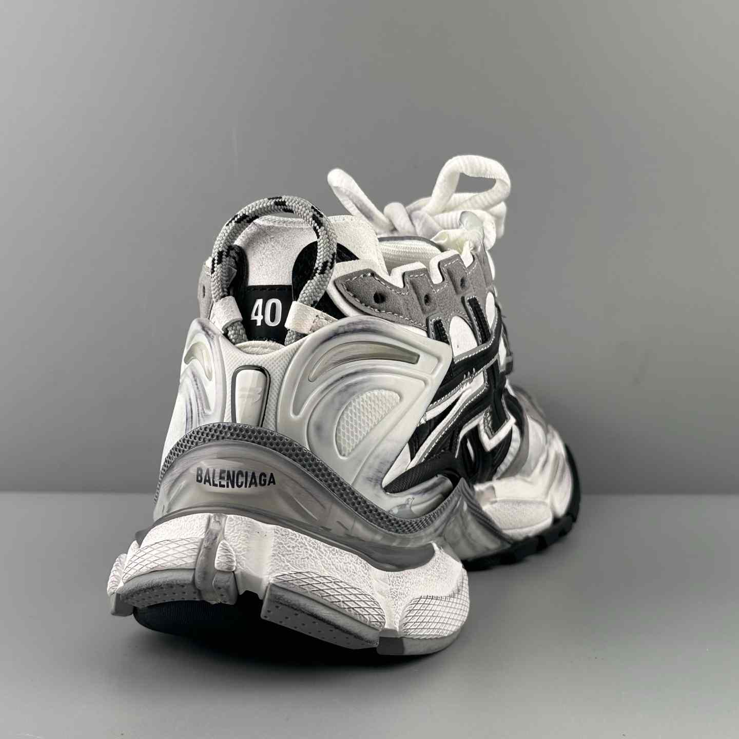 Balenciaga Runner Sneaker In Grey, White And Black - EUR FASHION
