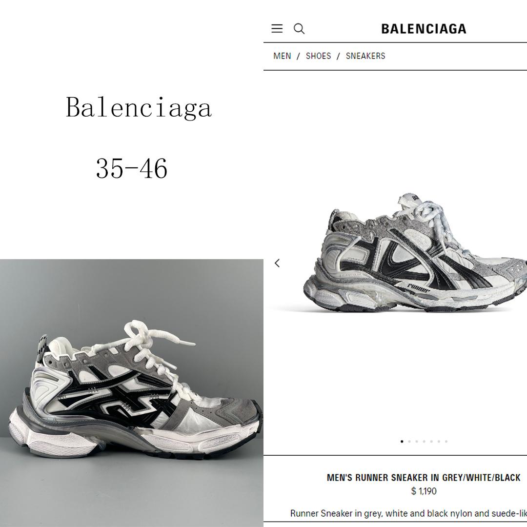 Balenciaga Runner Sneaker In Grey, White And Black - EUR FASHION