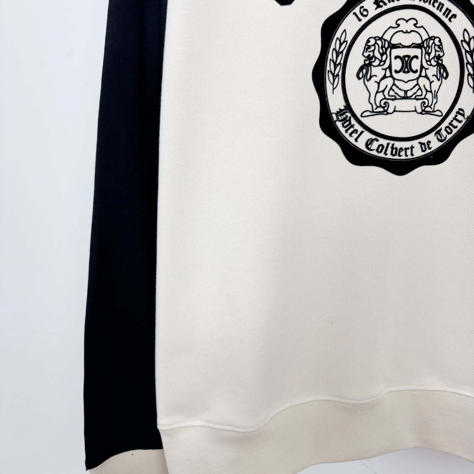 Celine Blason Loose Sweatshirt In Cotton Fleece - EUR FASHION