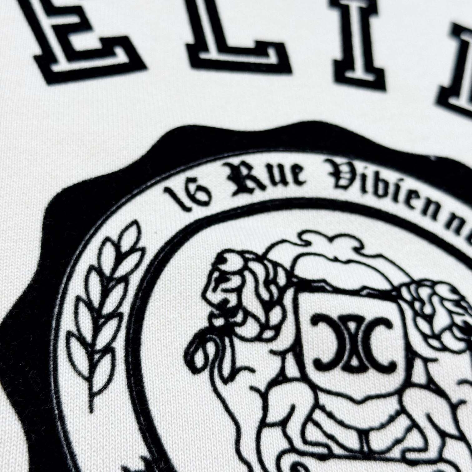 Celine Blason Loose Sweatshirt In Cotton Fleece - EUR FASHION