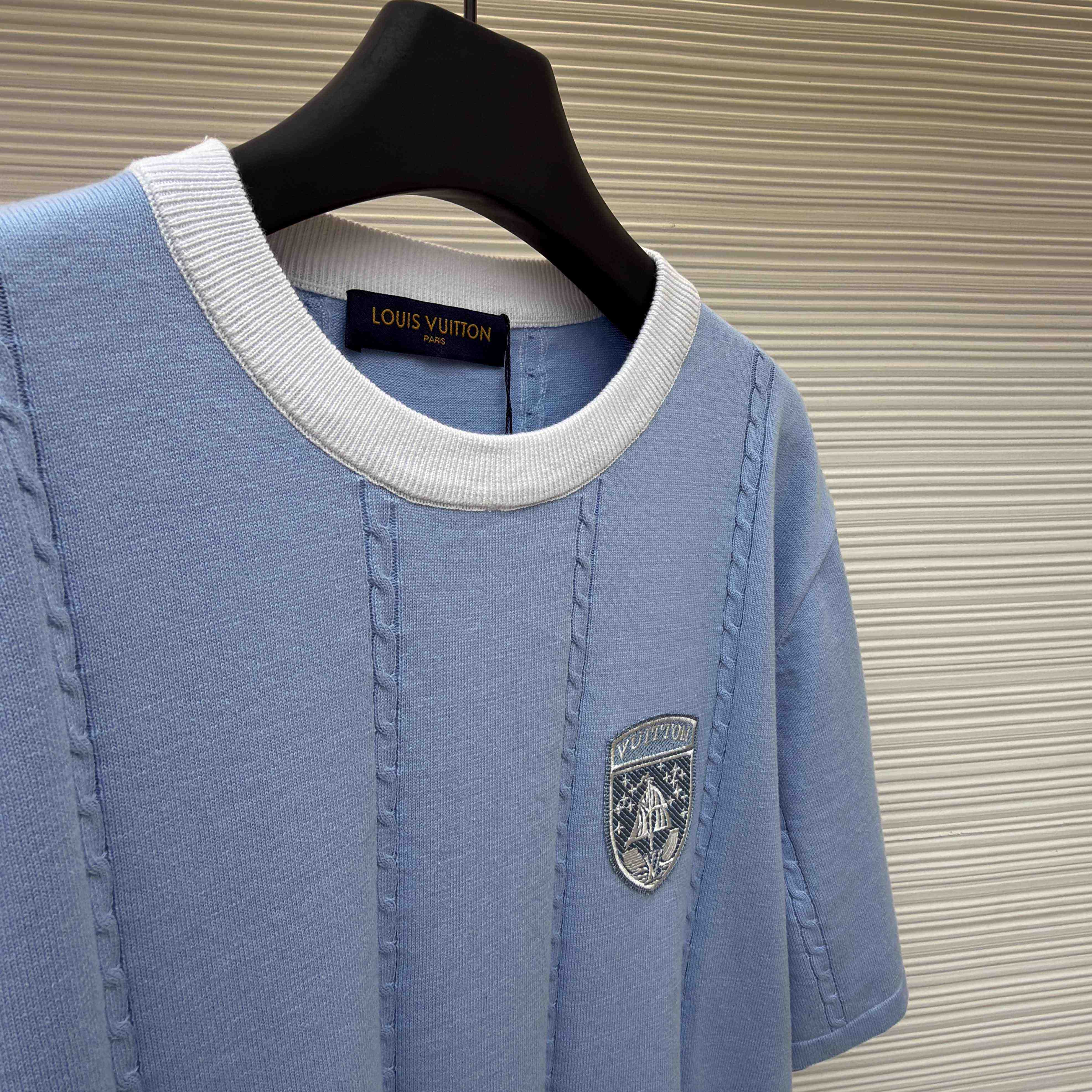 Louis Vuitton Silk-Cotton Short-Sleeved Crewneck   1AIJYL - EUR FASHION